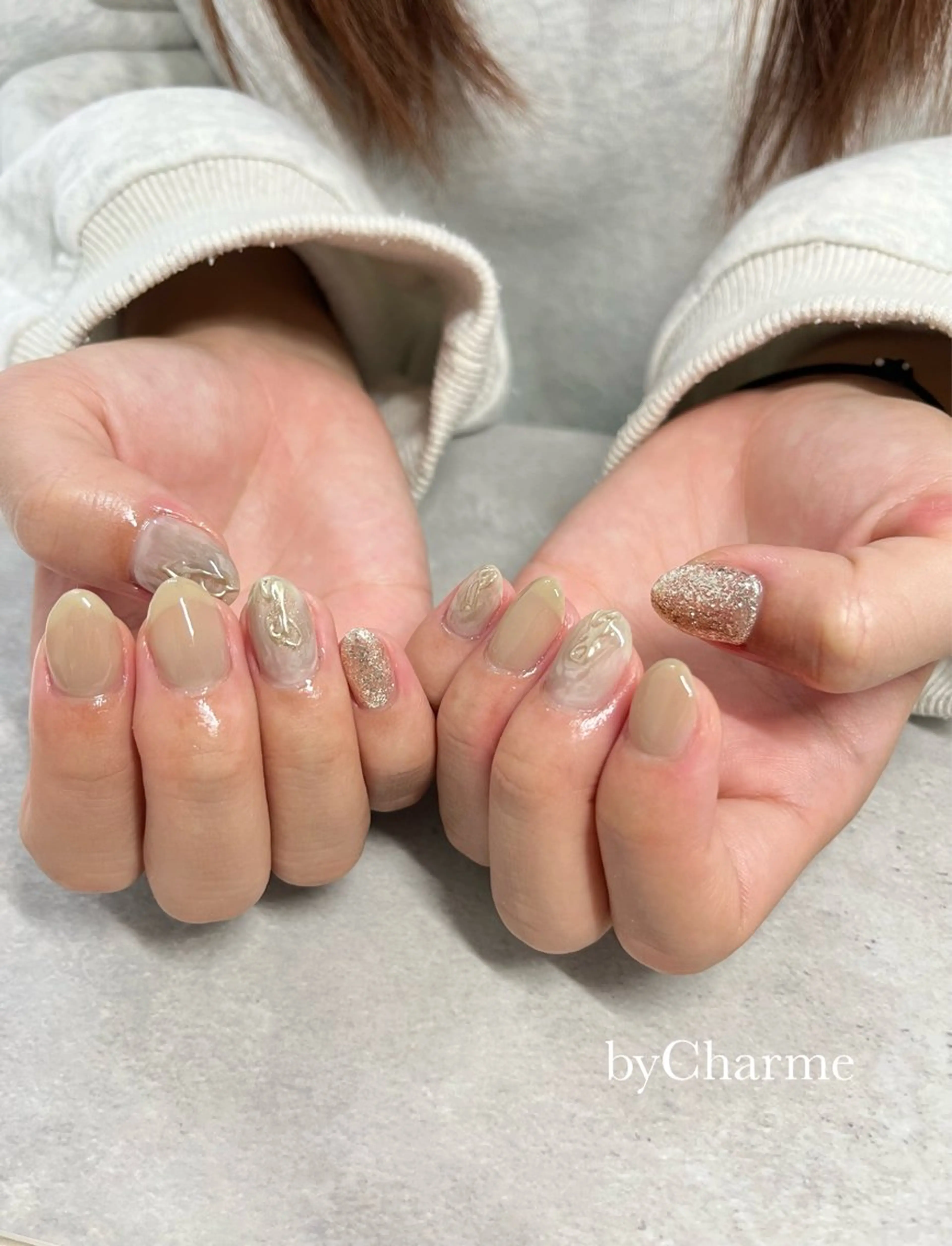 ネイル ニュアンスネイル Ray. Maayaのネイルデザイン