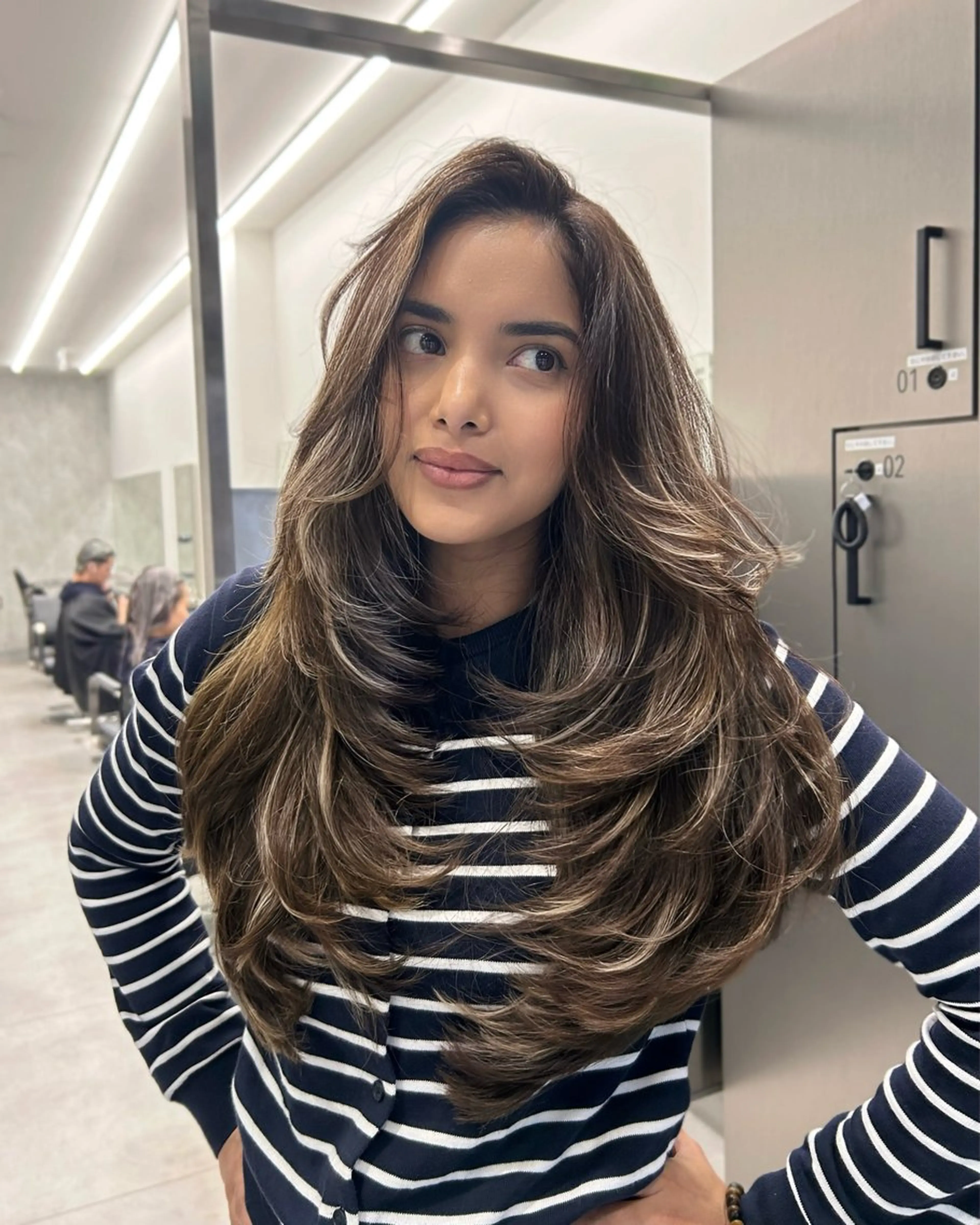 ロング ハイライト レイヤーカット カット ヘアカラー 大人レイヤー/艶美髪 🇺🇸TOMONAのヘアスタイル