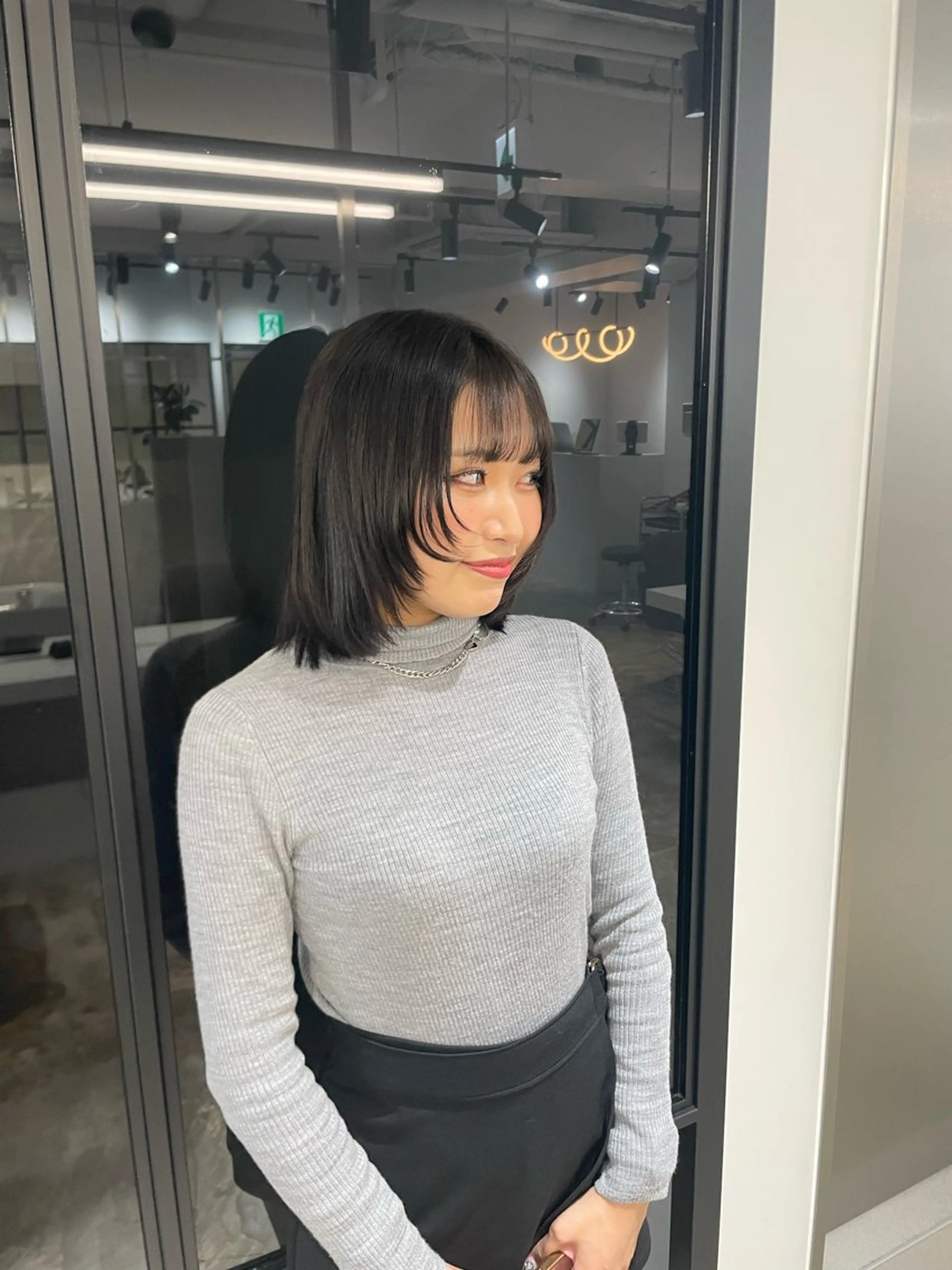 ミディアム レイヤーカット 縮毛矯正 カット ヘアカラー トリートメント 髪質改善/美髪カラー Hiroakiのヘアスタイル