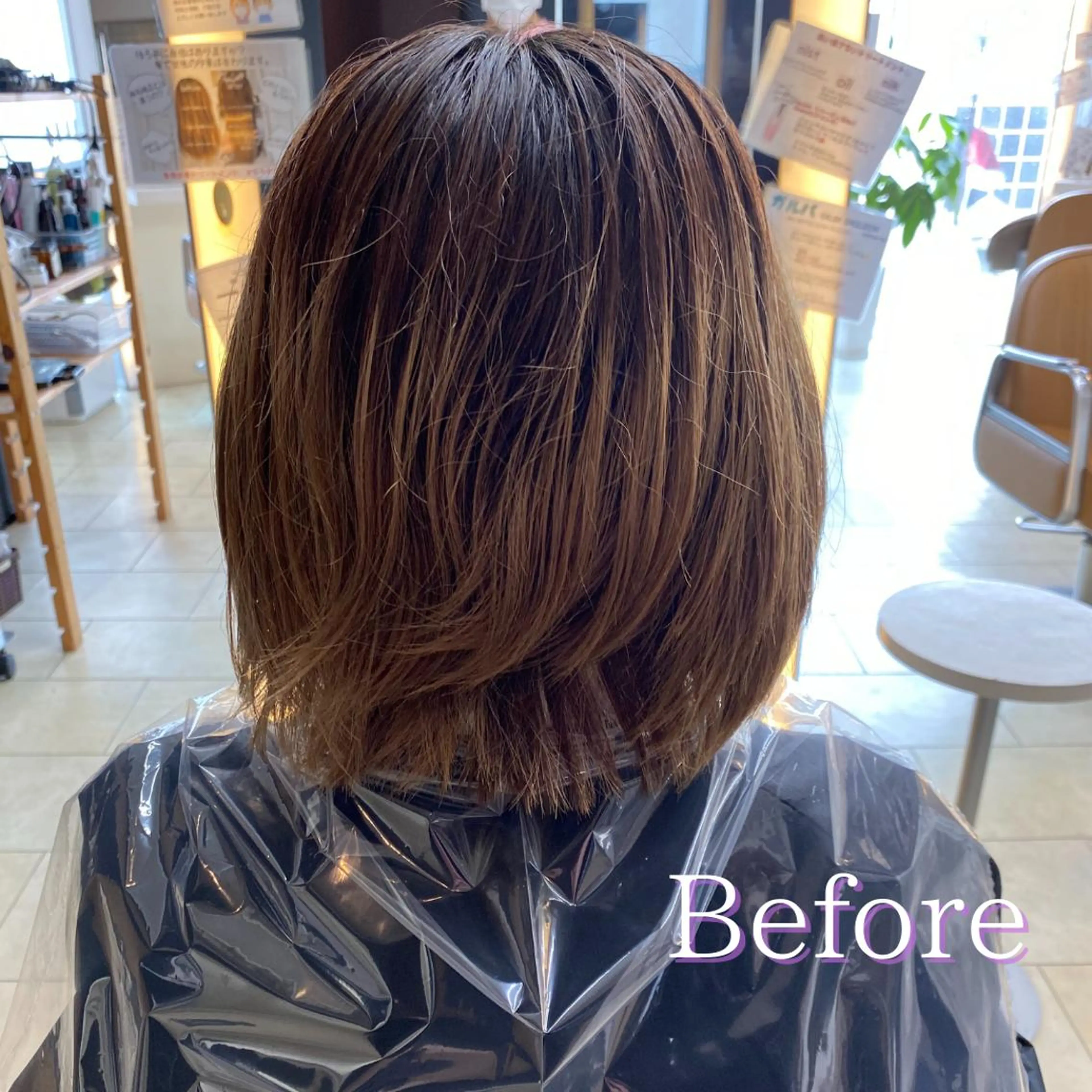 ショート カラー ヘアカラー トリートメント レイヤー/ベージュ カラー/ハシモトのヘアスタイル