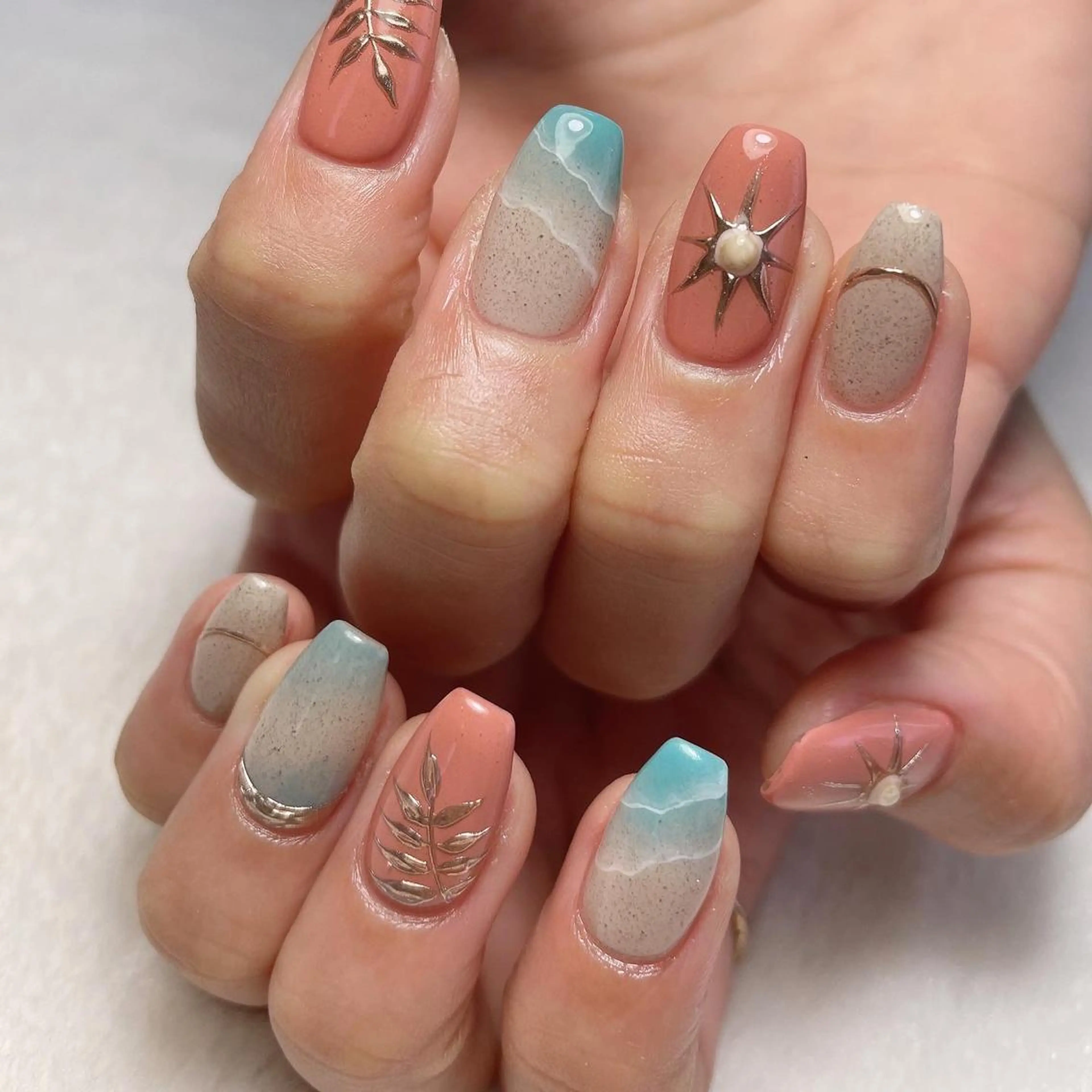 ネイル アートネイル ミラーネイル ハンドネイル kipinail 川﨑えりかのネイルデザイン