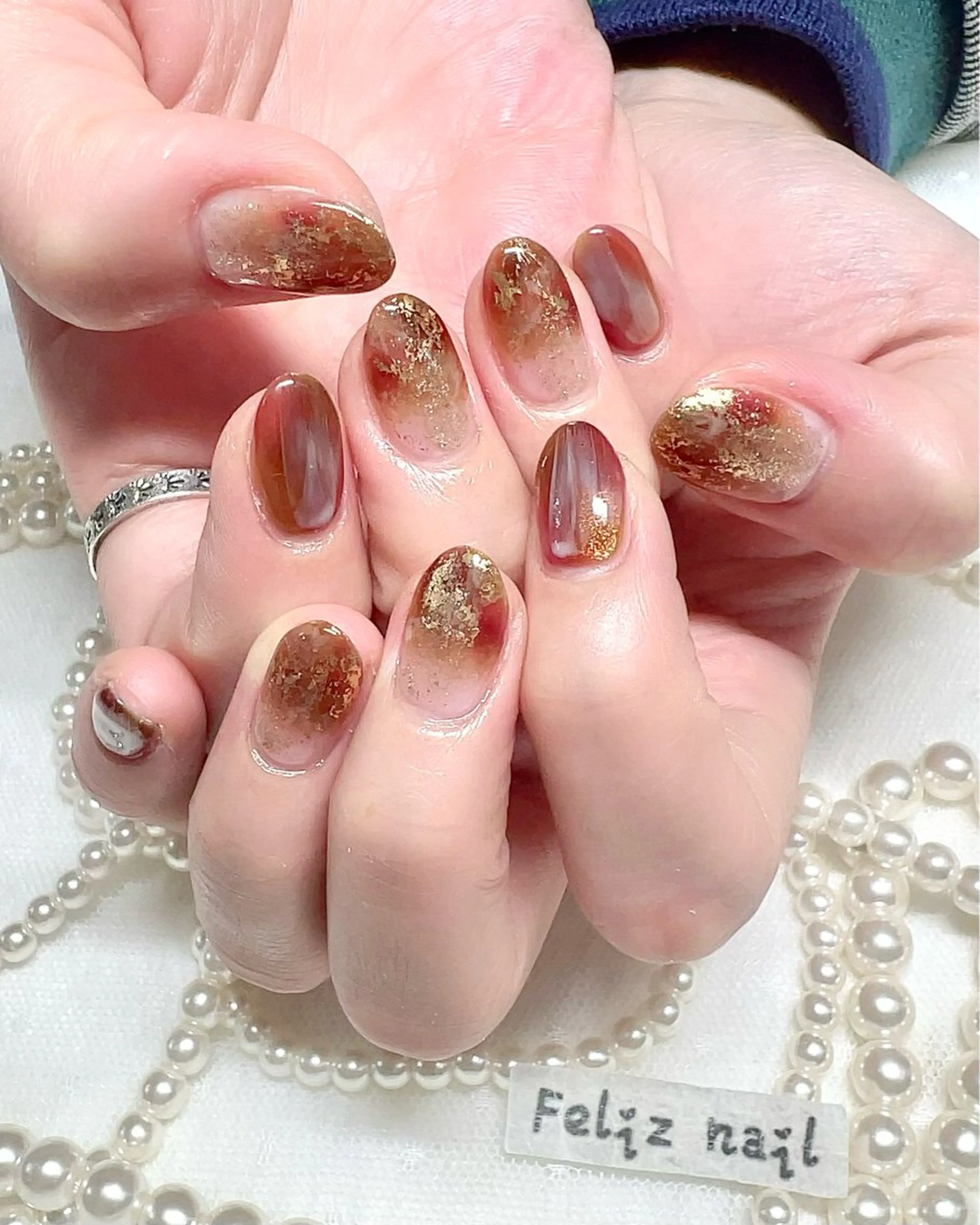 ネイル ジェルネイル キラキラネイル ニュアンスネイル オフィスネイル パラジェル ユキカ （ネイリスト）のネイルデザイン