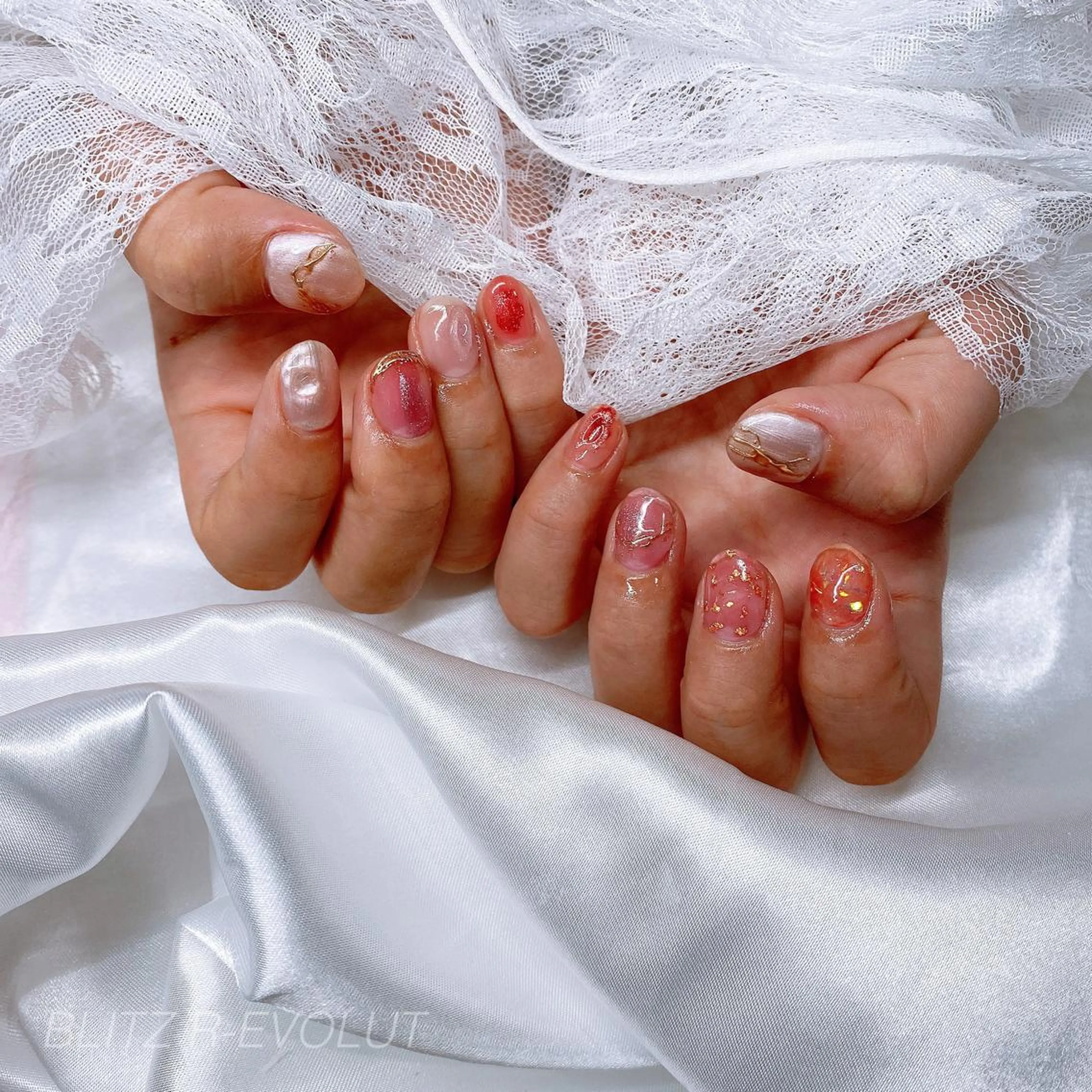 ネイル ☁️BLITZ 🎀笠原雪音🎀のネイルデザイン