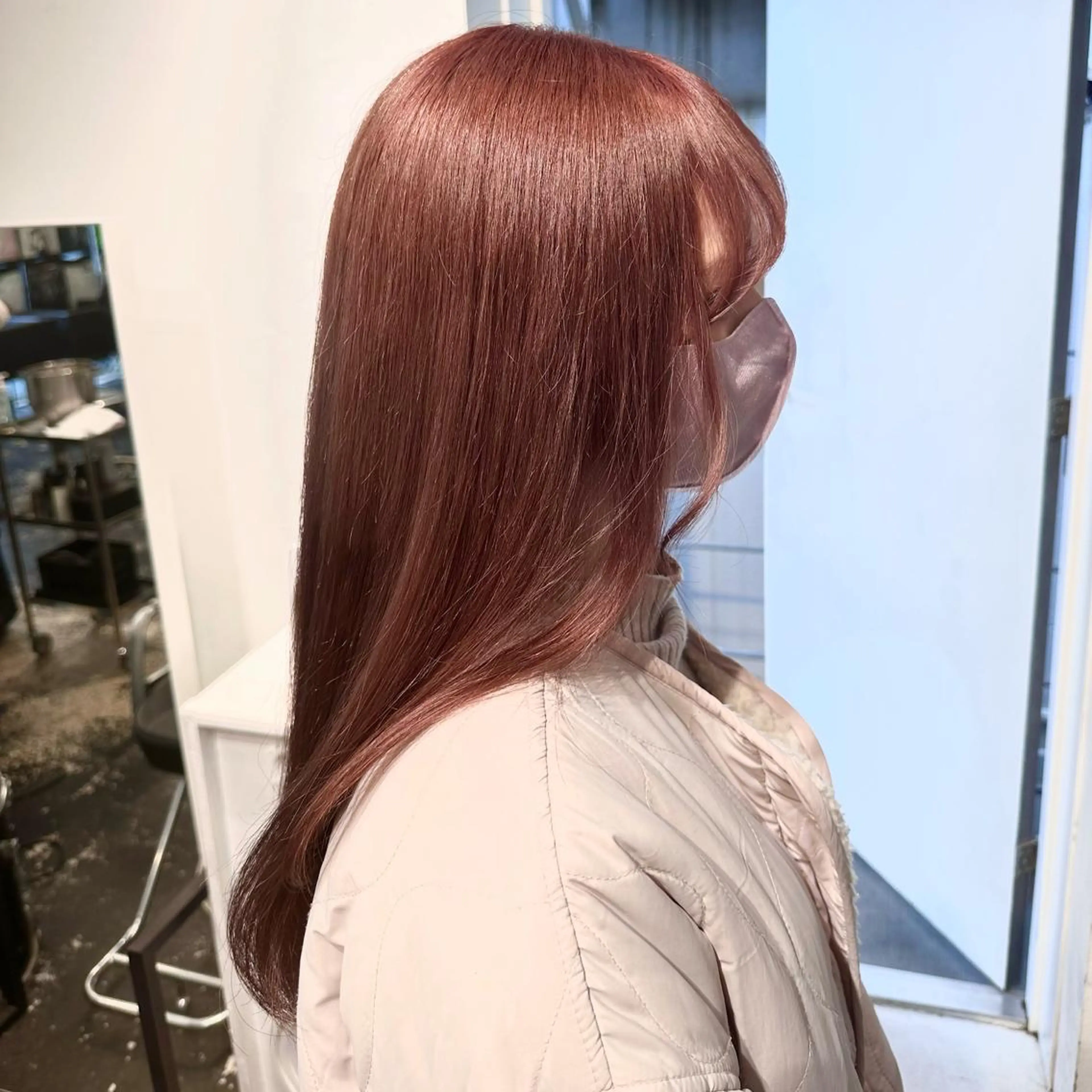 ロング カラー ヘアカラー トリートメント 🎀ツヤ髪/韓国 ヘアミカ🎀のヘアスタイル