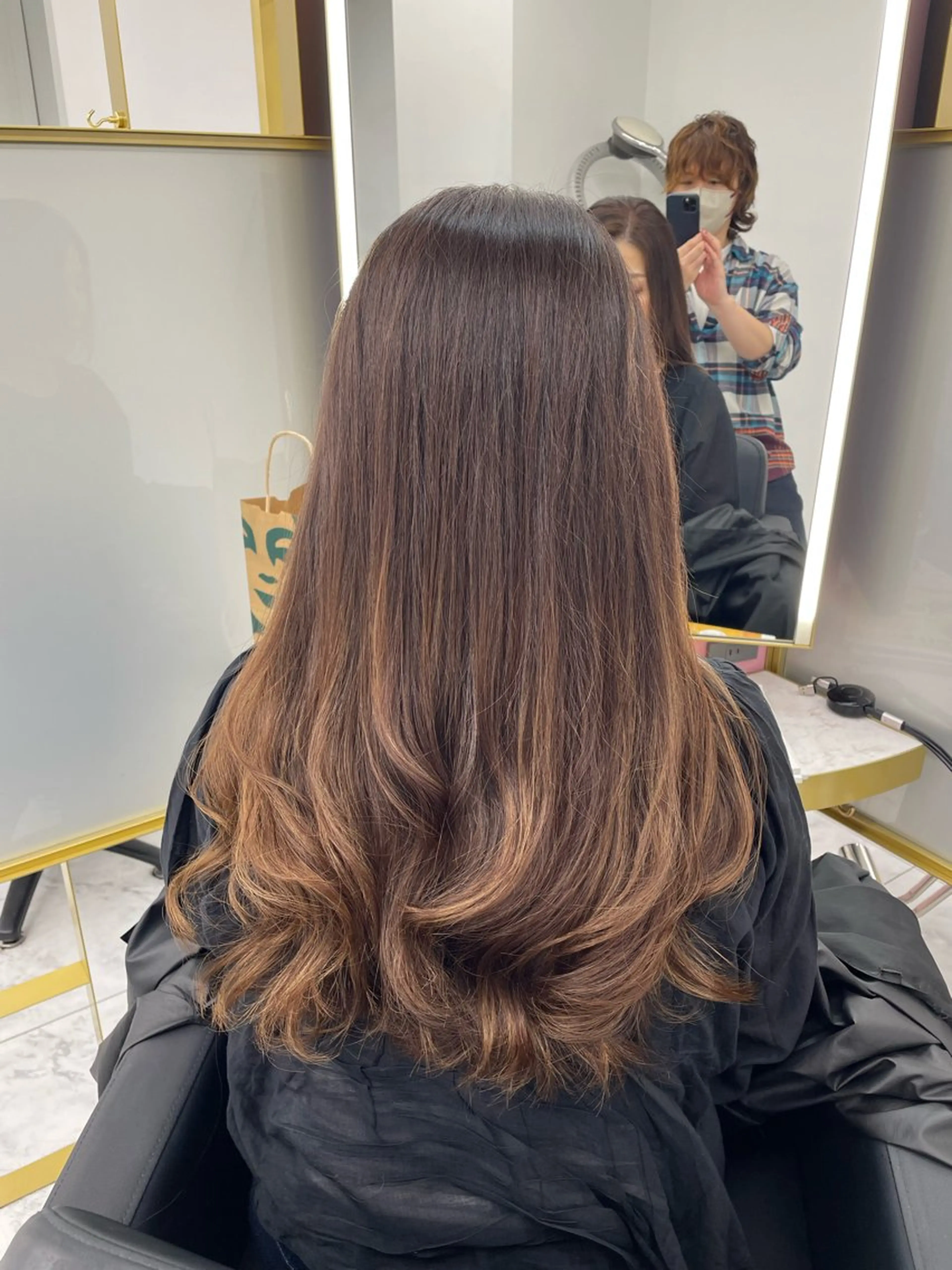 ロング レイヤーカット 似合わせカット カット パーマ 左藤健人 デジタルパーマ/渋谷のヘアスタイル