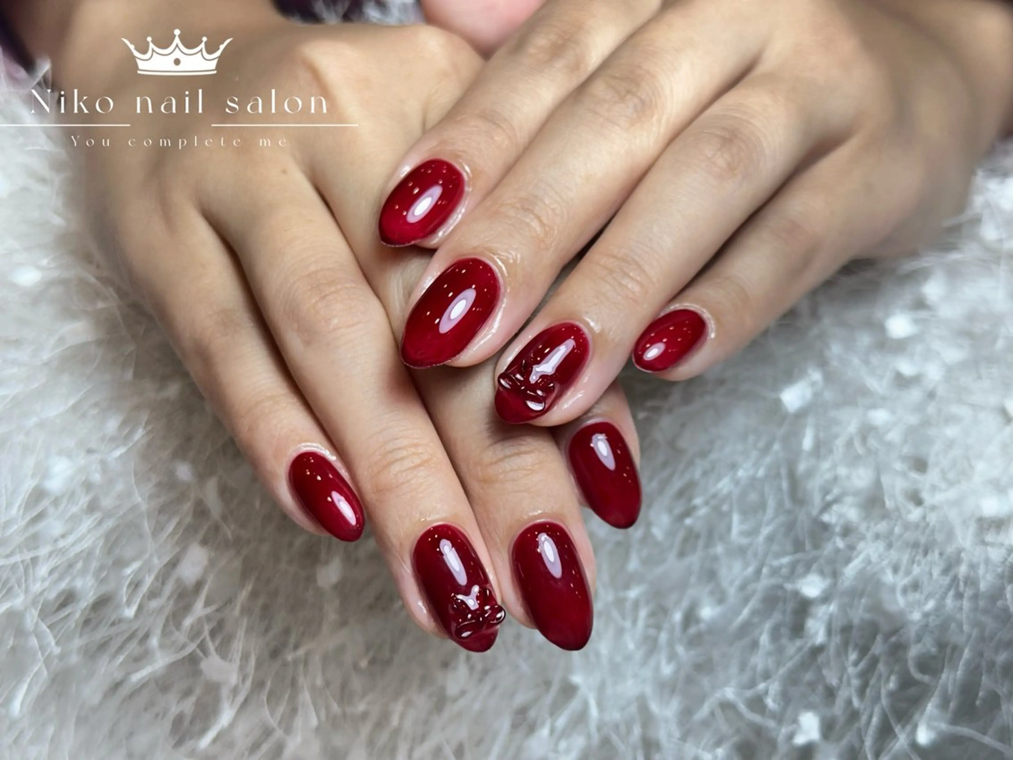 ネイル チークネイル フットネイル フレンチネイル ジェルネイル ガラスフレンチ 柚子 Nikoのネイルデザイン