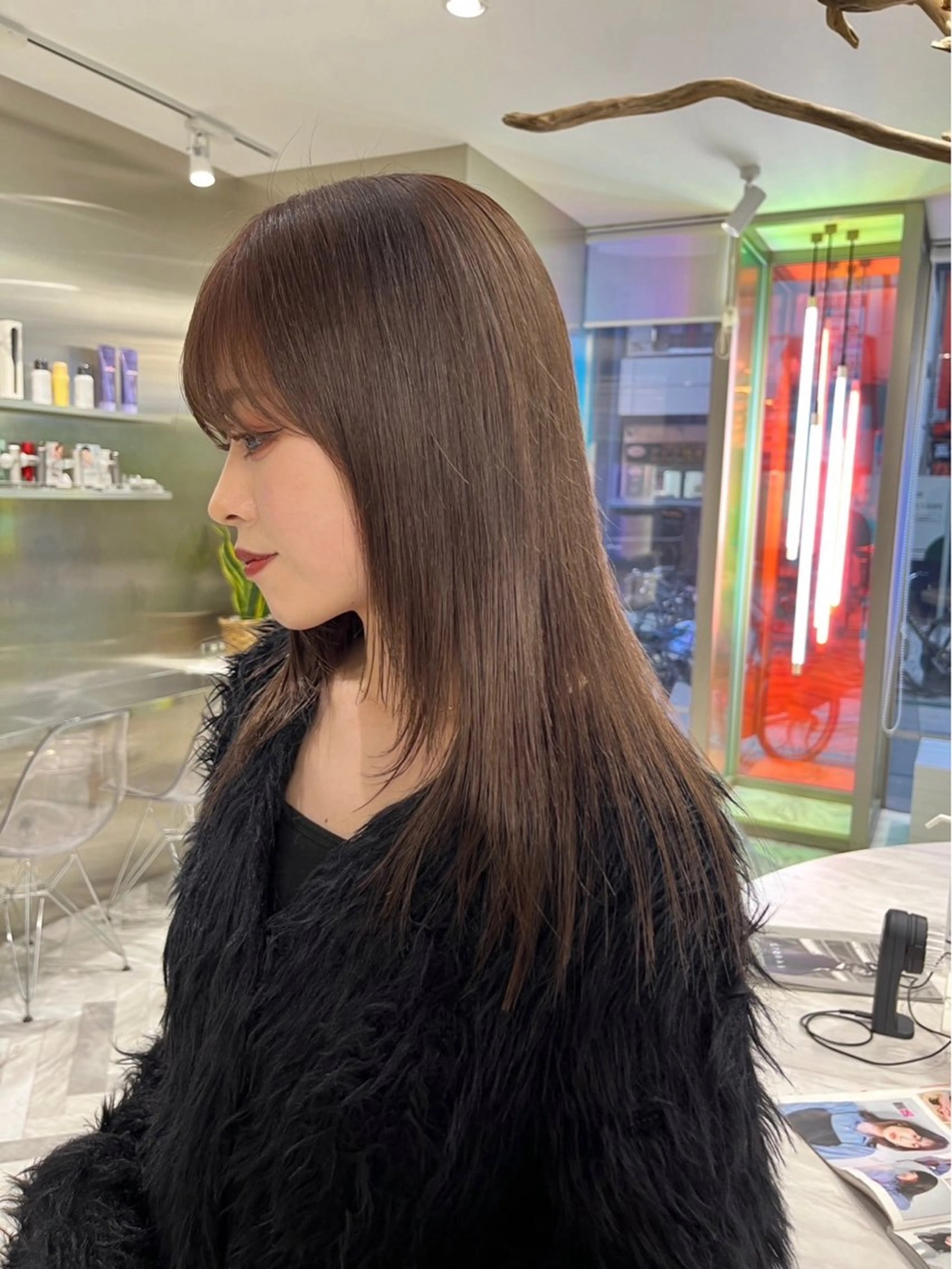 【ダメージレスの透明感🤍】ブリーチを使わないダブルカラー＋トリートメント🌿（ブリーチなしダブルカラー）の写真