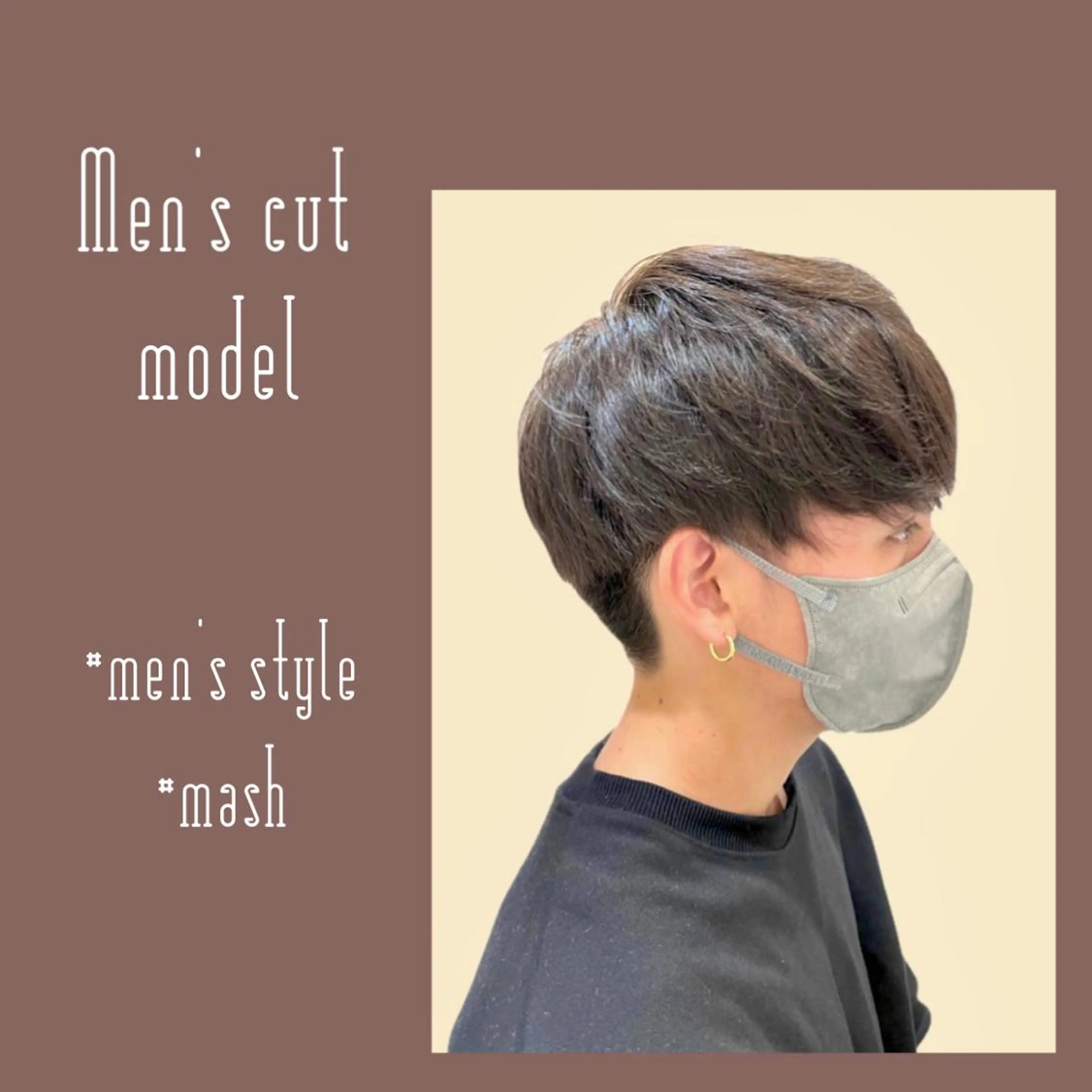 ショート メンズ カット 樋笠 知佳のヘアスタイル