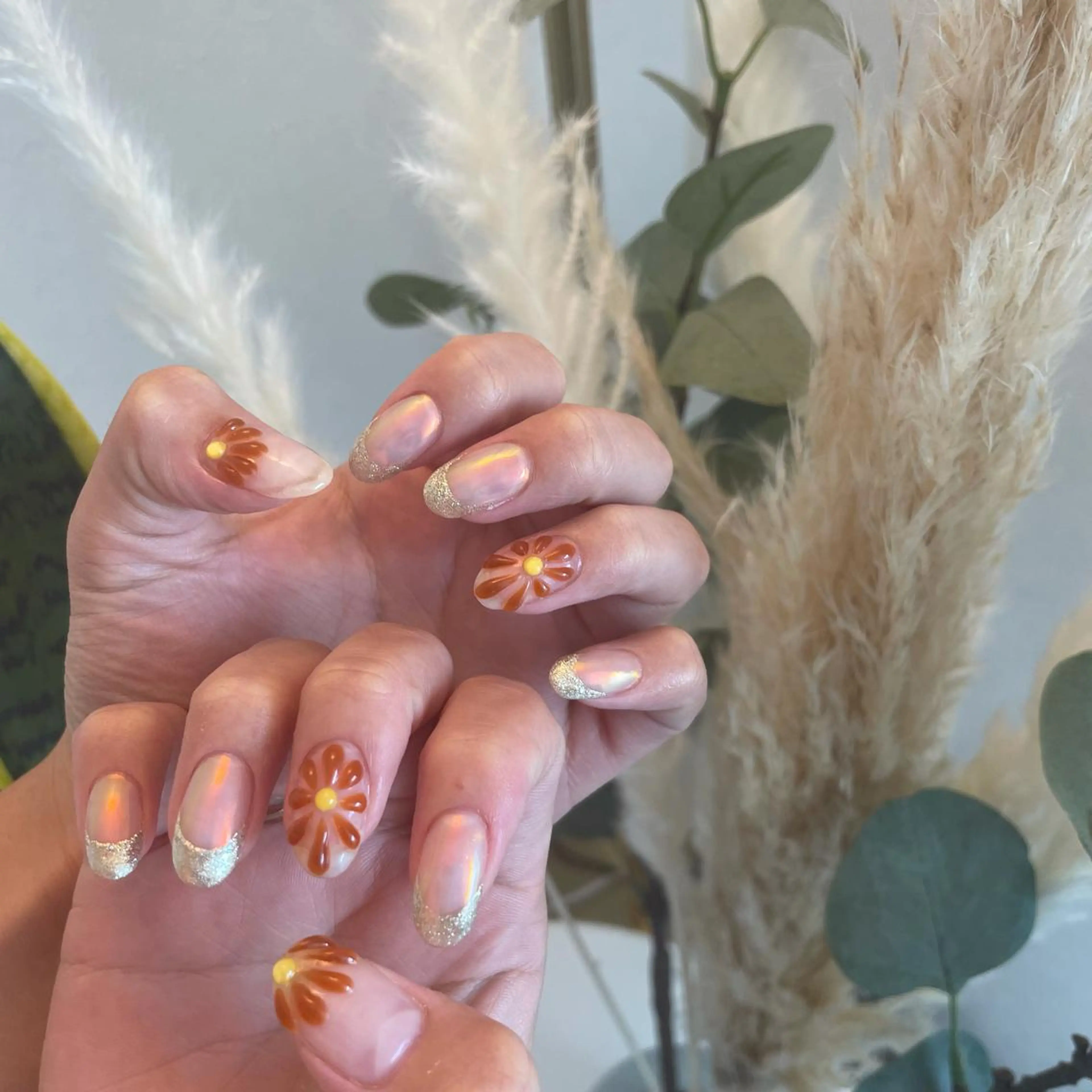 ネイル フラワーネイル ぷっくりネイル ハンドネイル Aleum所属・Nail Salon Aleumのネイルデザイン