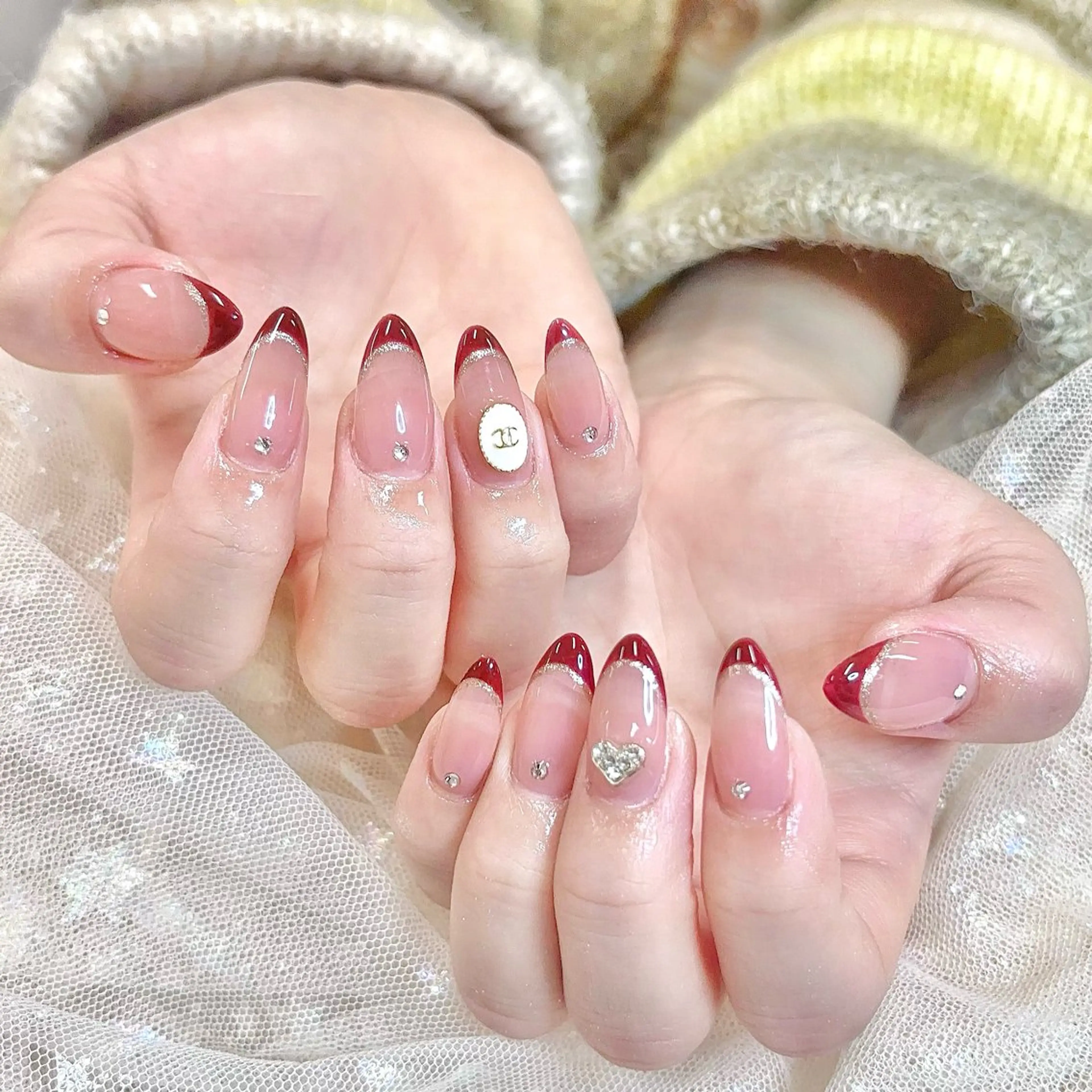 ネイル ハンドネイル 🎀erika 長さだし💗モチ最高のネイルデザイン