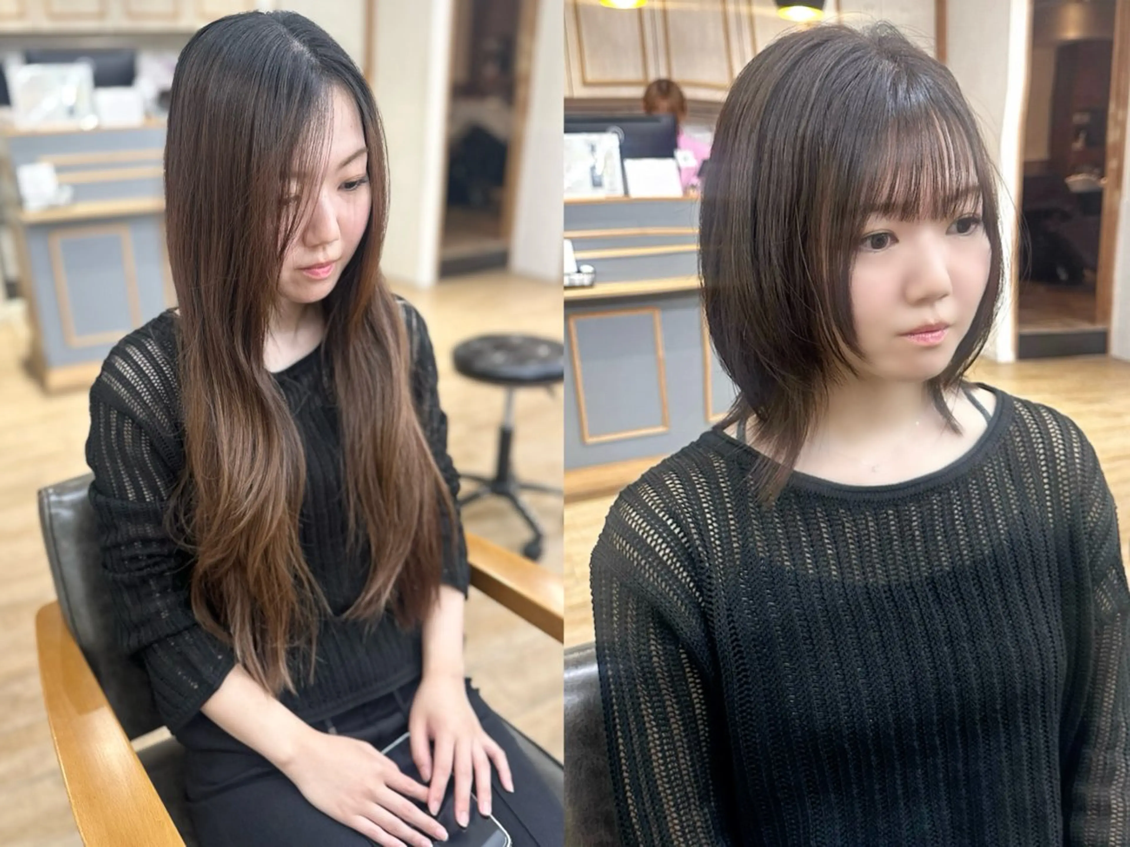 ミディアム カラー パーマ ヘアアレンジ メンズ キッズ カット ヘアカラー 似合わせレイヤー 🌿JUNのヘアスタイル