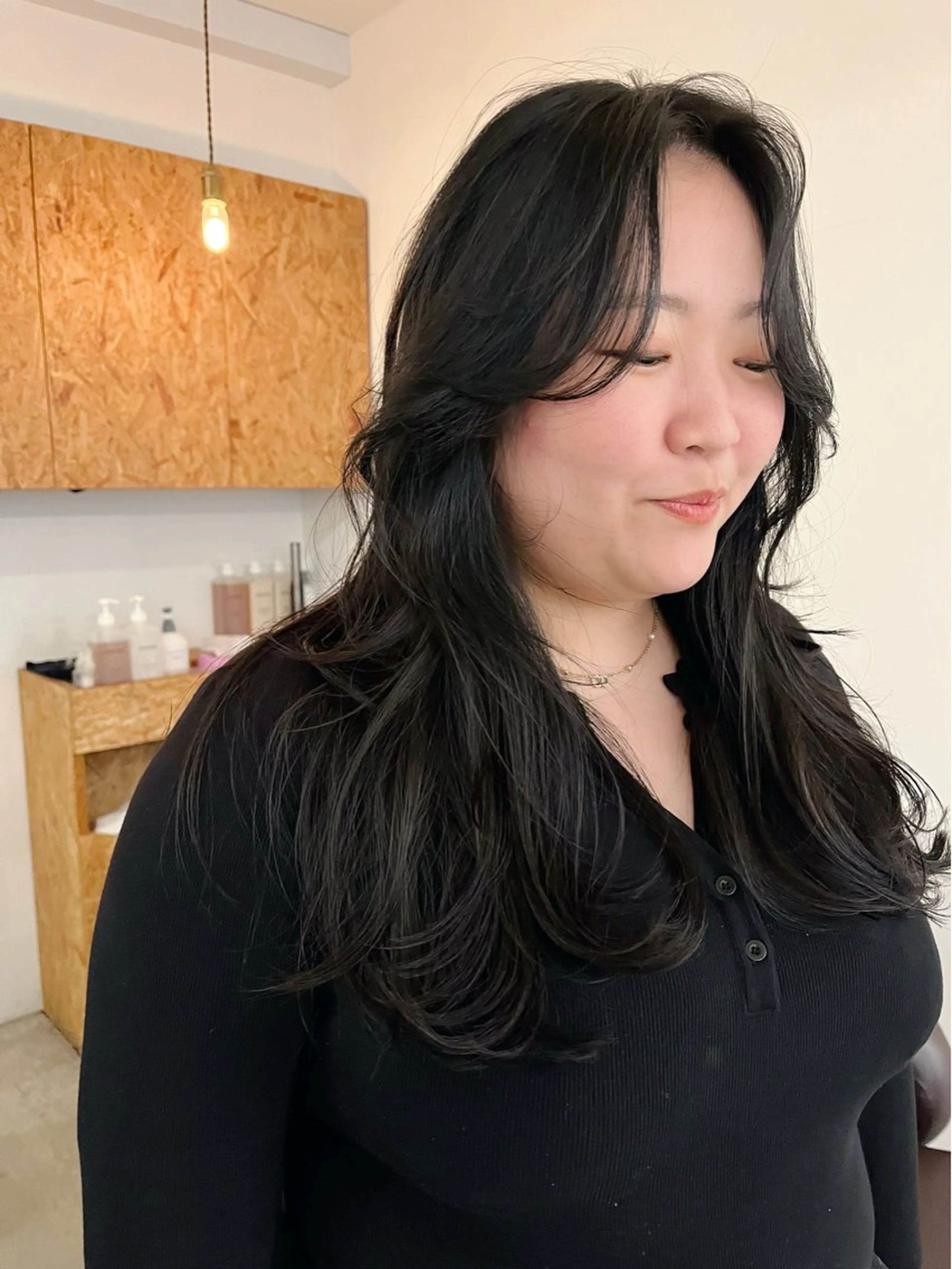 ロング レイヤーカット 暖色/パーマ 🌼クニトウメイのヘアスタイル