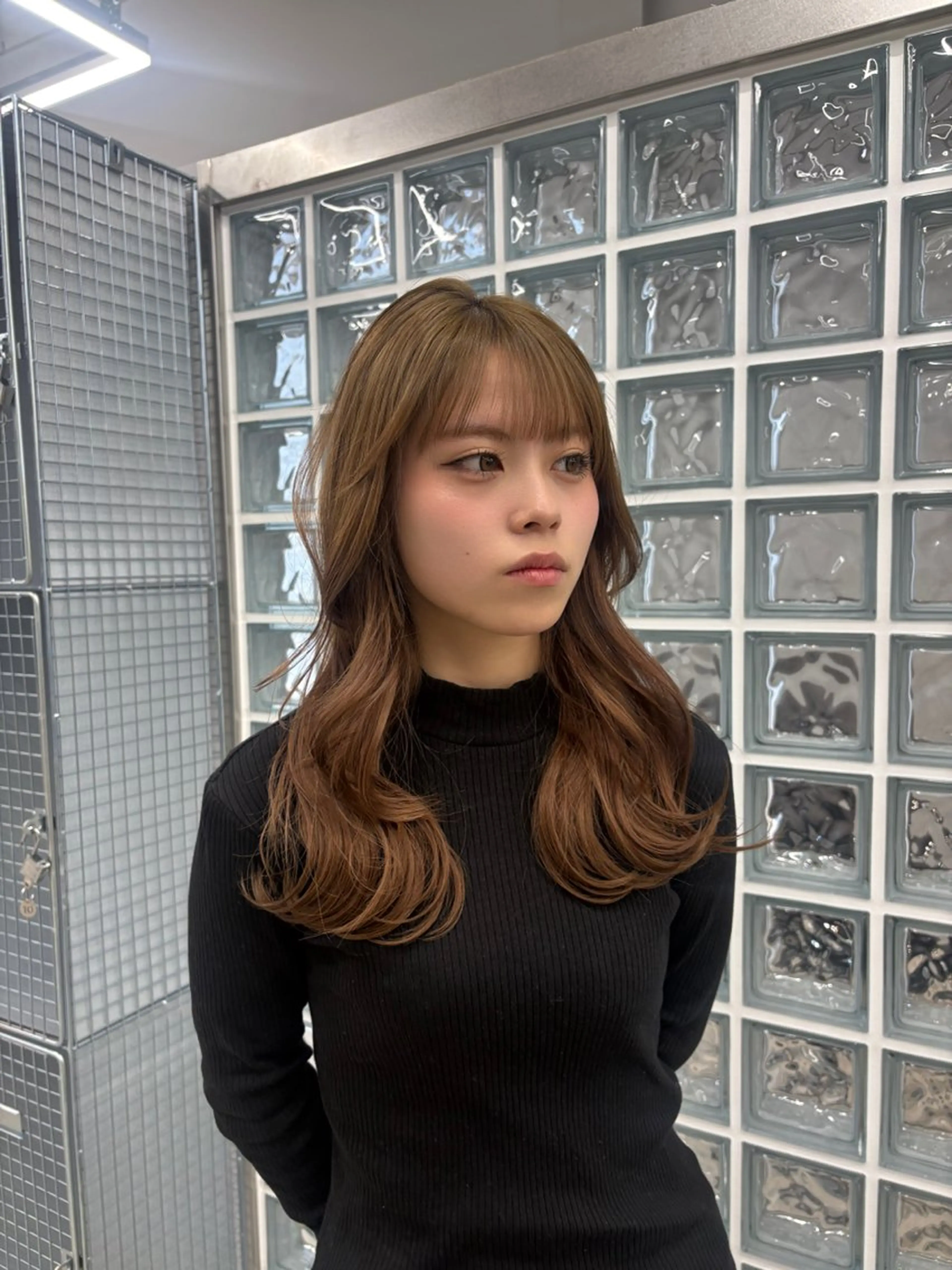 ロング レイヤーカット カット 渡部 心柚のヘアスタイル