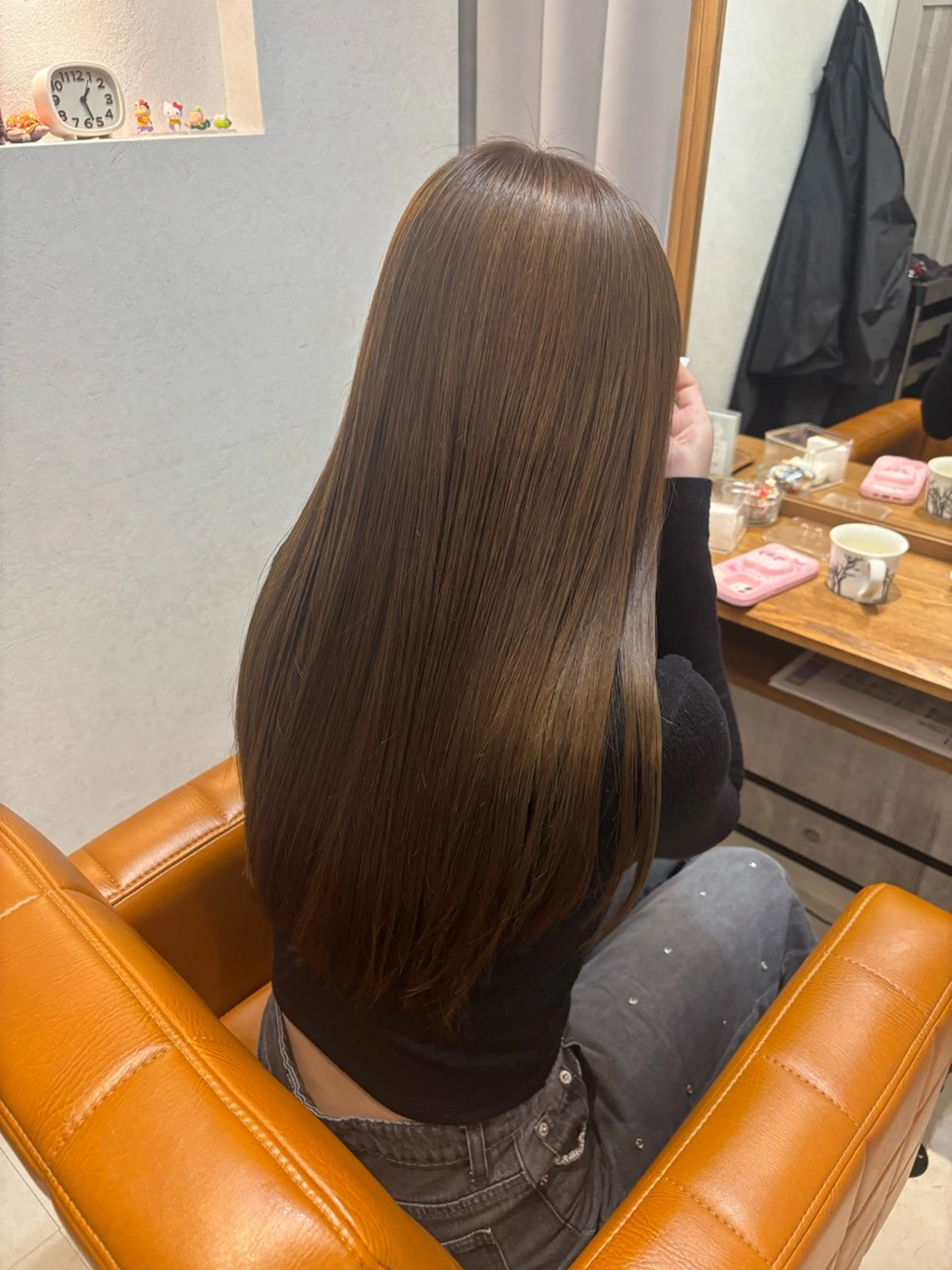 ロング カラー ヘアカラー トリートメント 【完全個室】大宮東口 暖色カラー/山崎唯奈のヘアスタイル