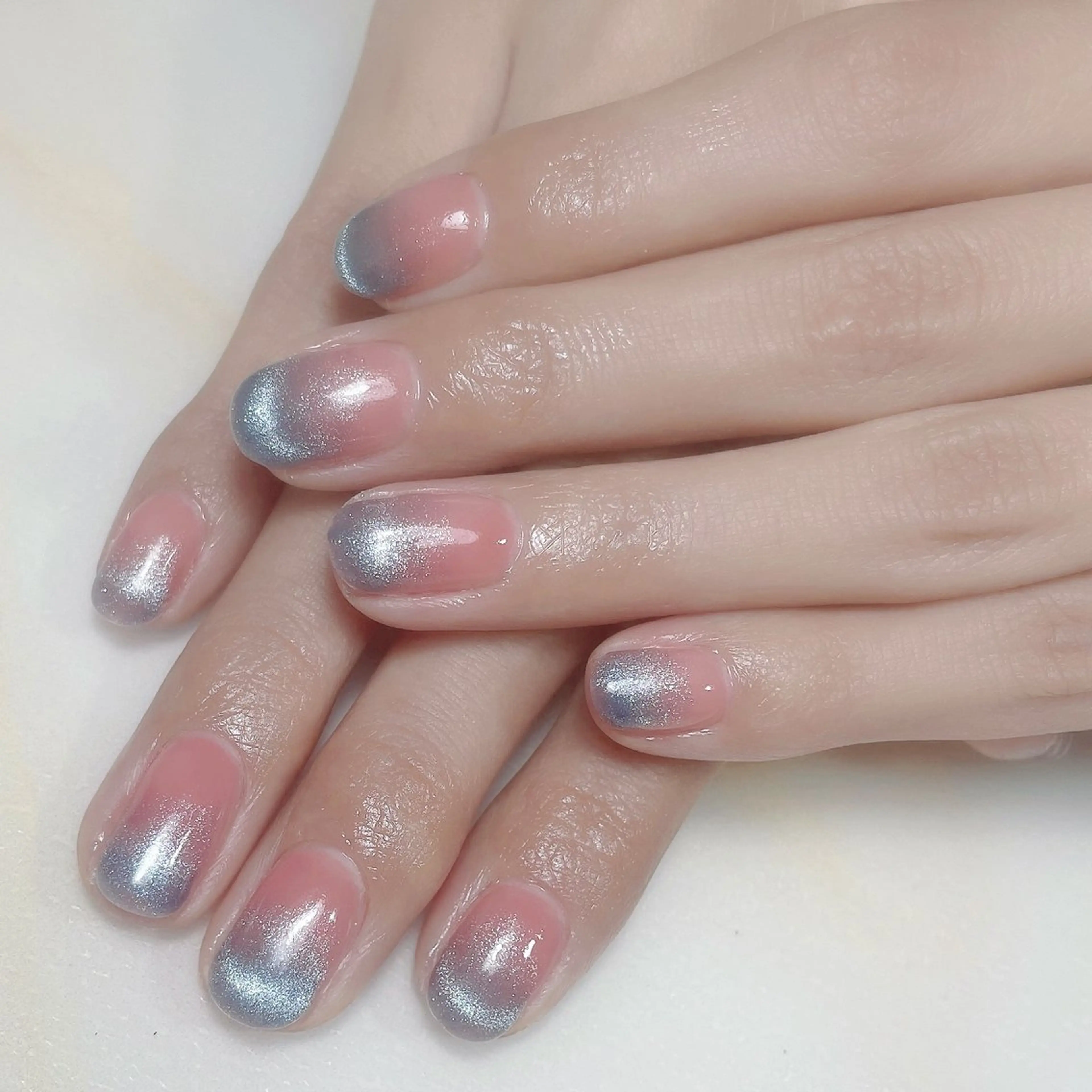 ネイル アートネイル フレンチネイル ジェルネイル グラデーション 韓国ネイル ハンドネイル 久保田 マリコのネイルデザイン