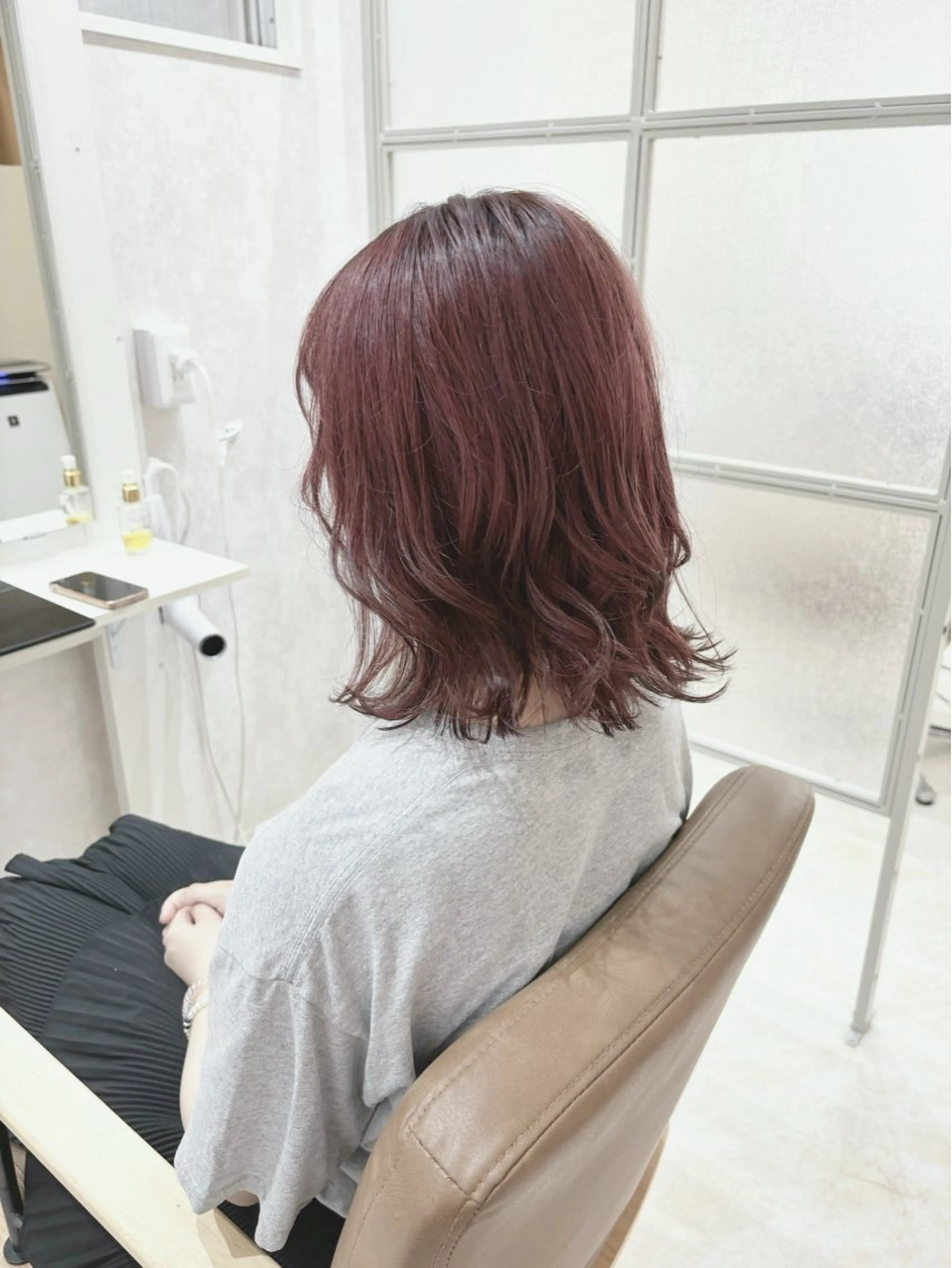 ミディアム 【ROSSO】 SHUHEIのヘアスタイル