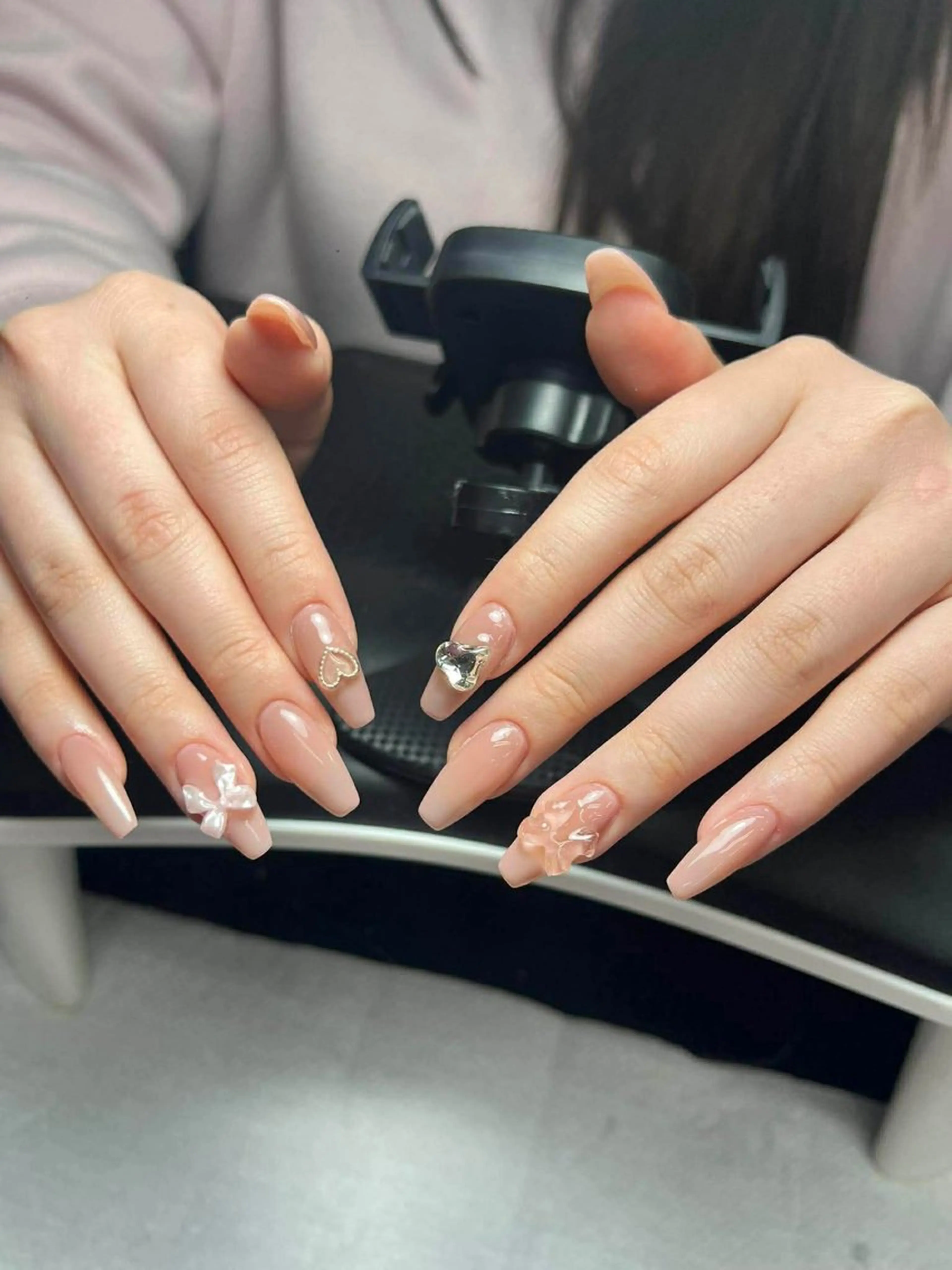 ネイル 韓国ネイル 持ち込み ニュアンスネイル 春ネイル 夏ネイル SORA ANA.CHUOのネイルデザイン