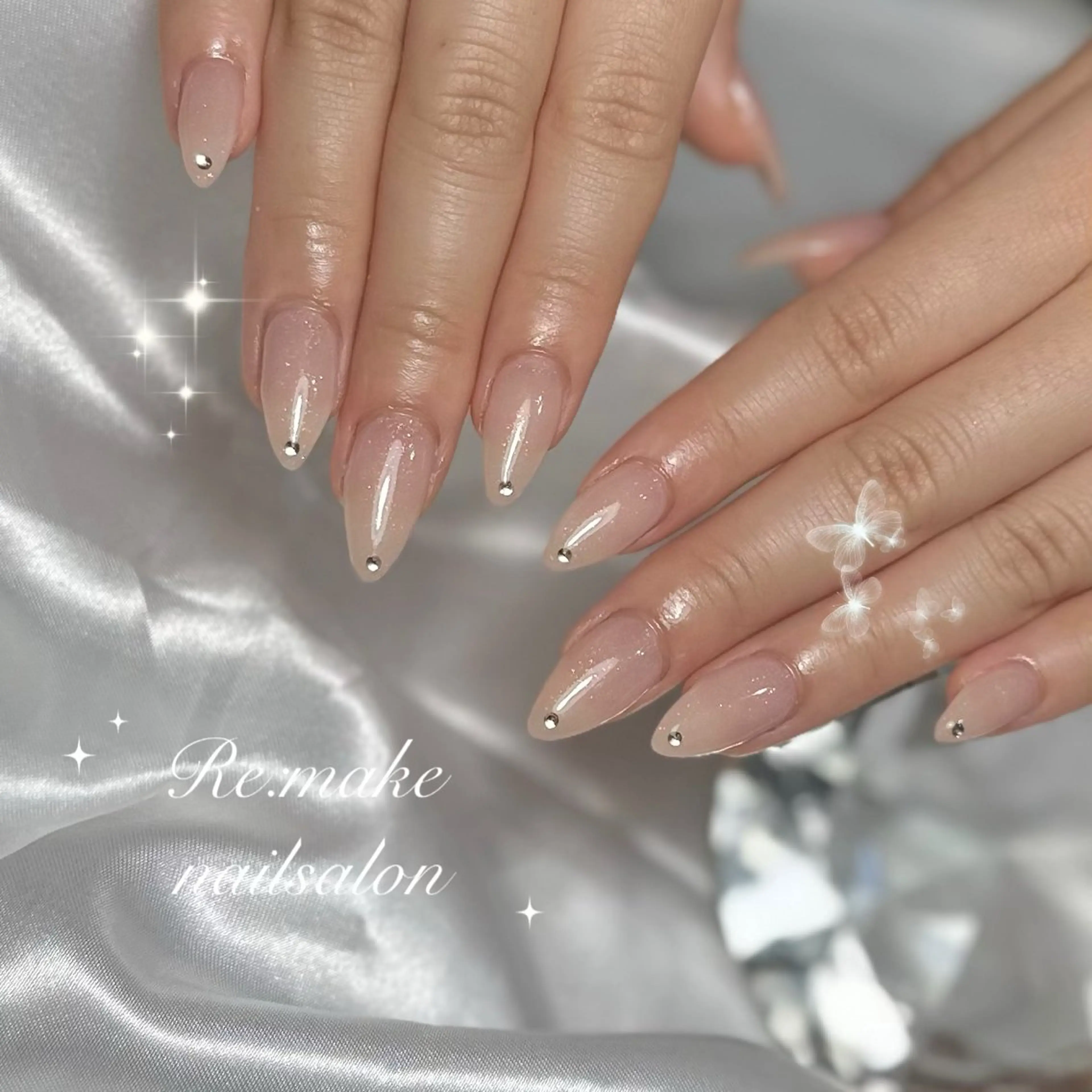 ネイル グラデーション ワンカラーネイル ハンドネイル Re:make uranのネイルデザイン