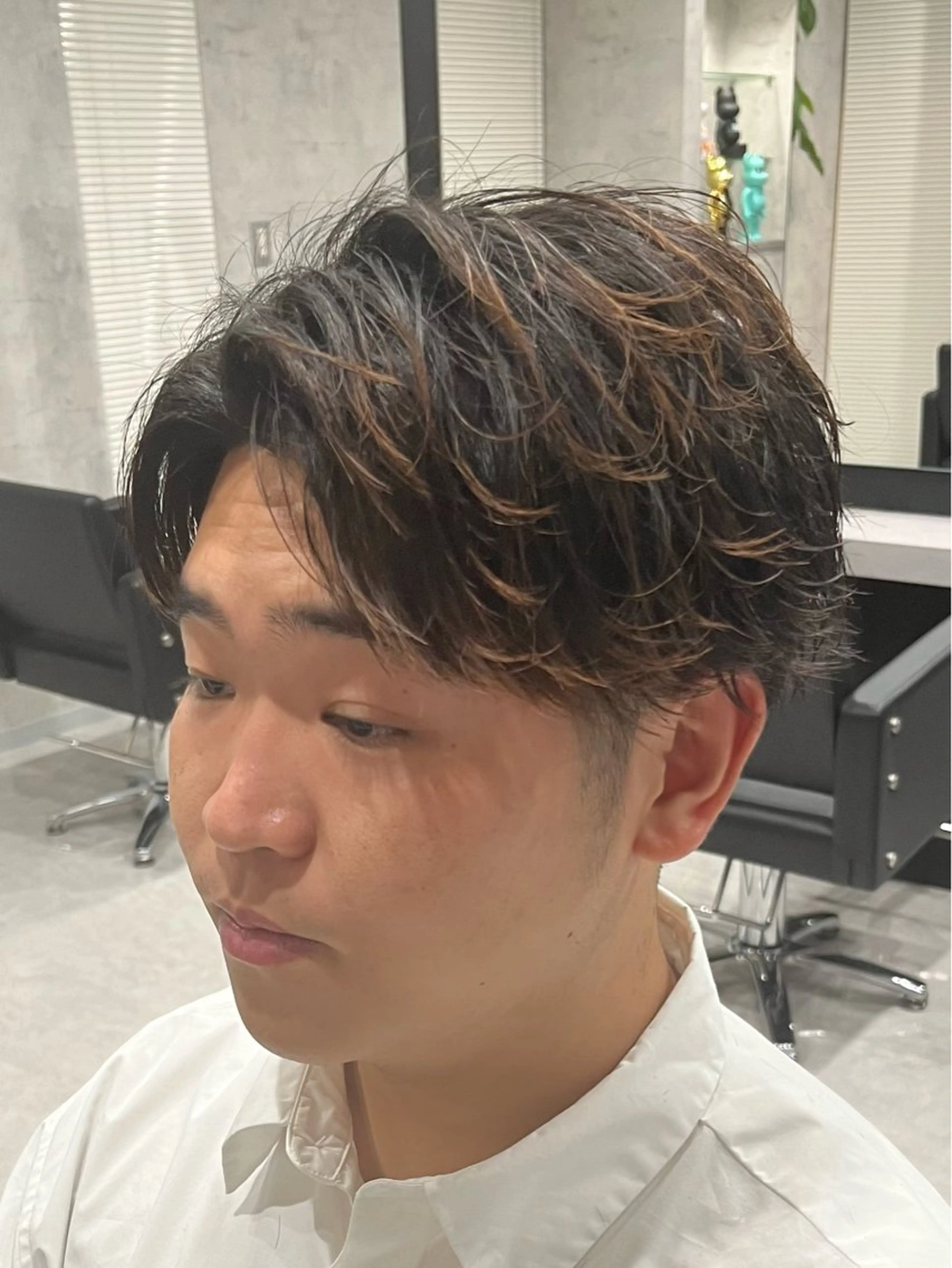 ショート メンズ カット トリートメント 【店長】メンズ職人 短髪　ハイトーン🔥のヘアスタイル