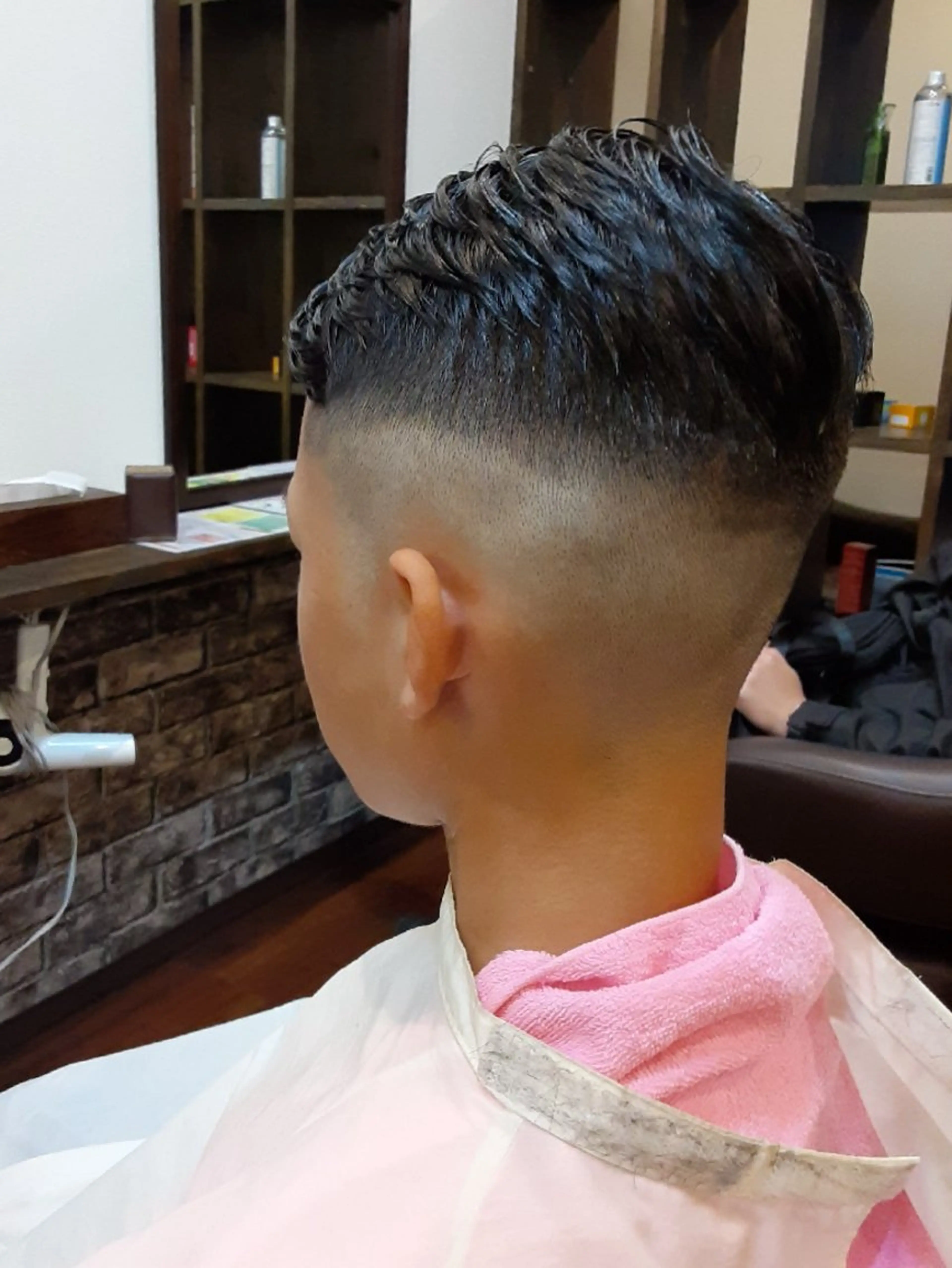 ショート メンズ キッズ フェードカット カット トリートメント ルシア美容室|岸和田 《メンズ歓迎！》山﨑のヘアスタイル