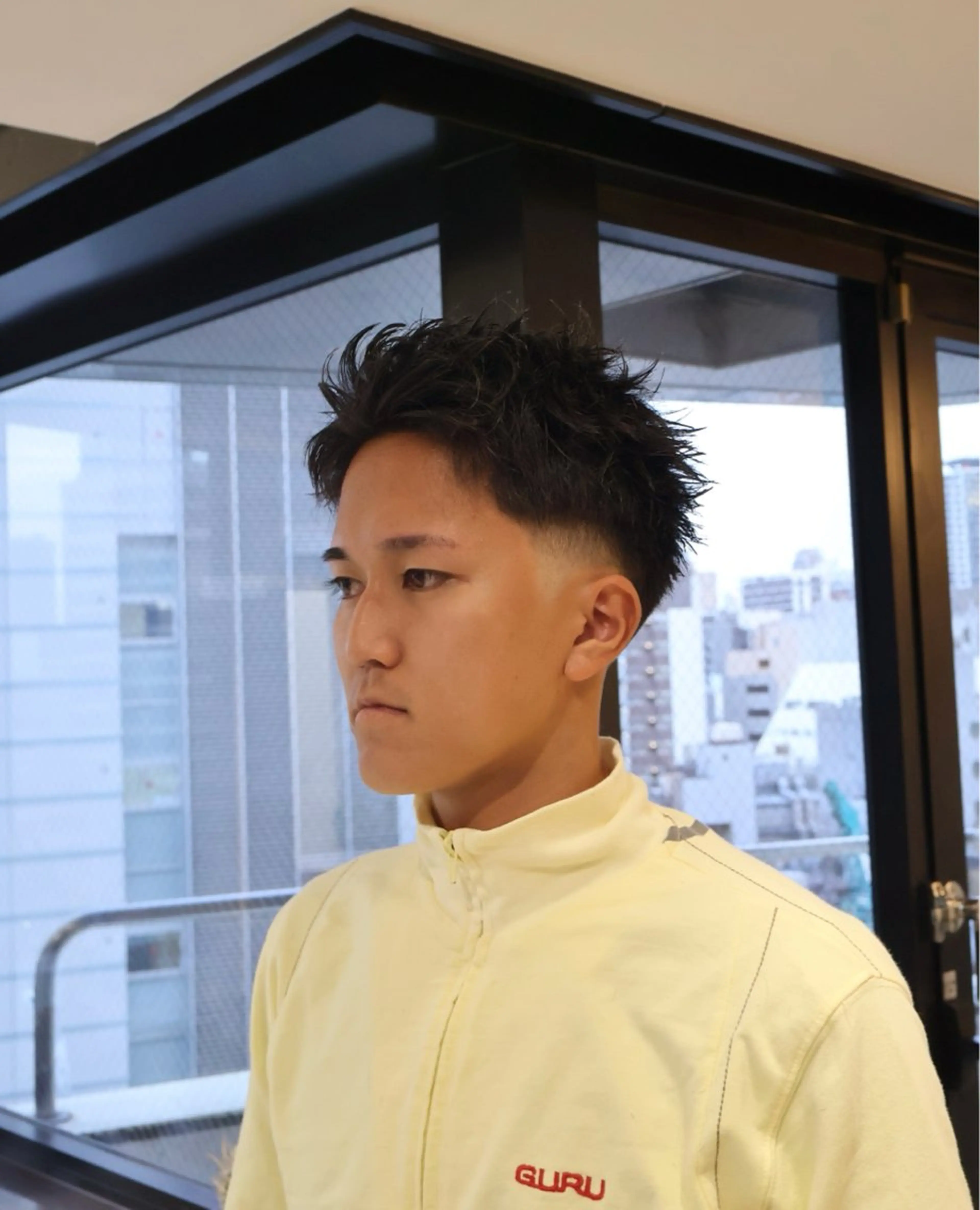 ショート 川副/シャドウ/ 波巻き/メンズパーマのヘアスタイル