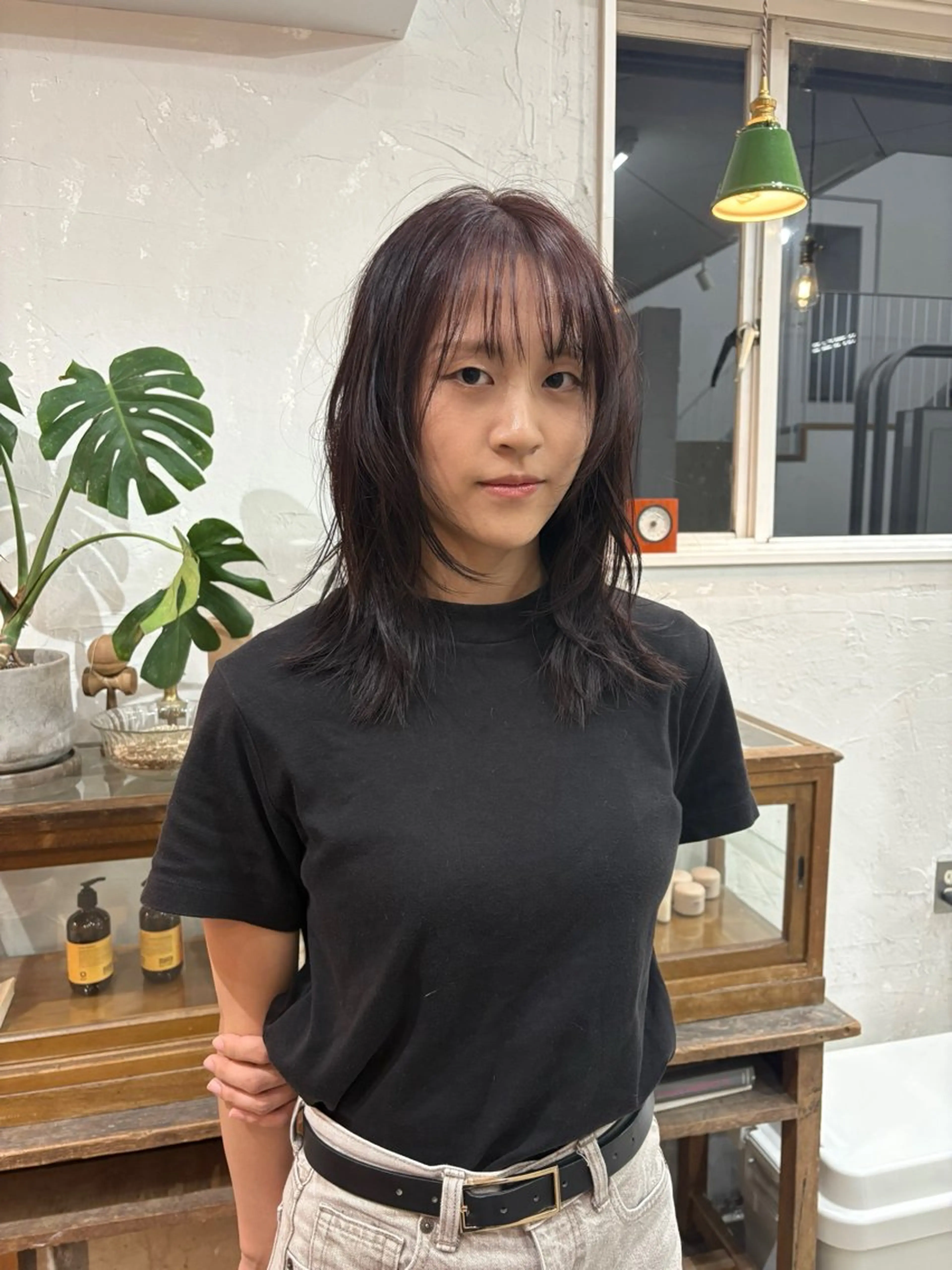 ミディアム カラー hair vaton所属・長谷 若奈のヘアスタイル