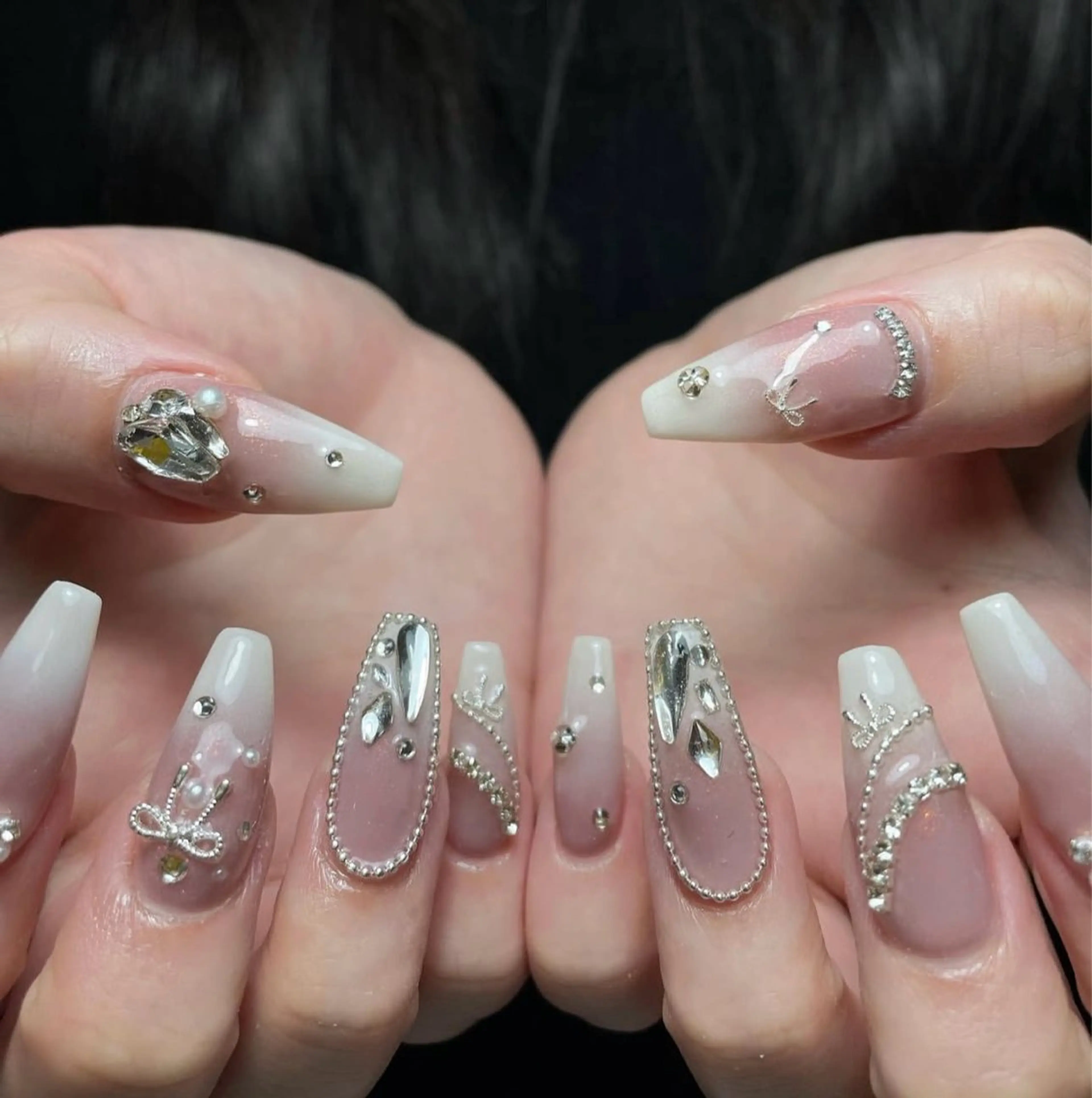 ネイル 韓国ネイル 持ち込み ニュアンスネイル ネイルチップ ハンドネイル TABI ANA.CHUOのネイルデザイン