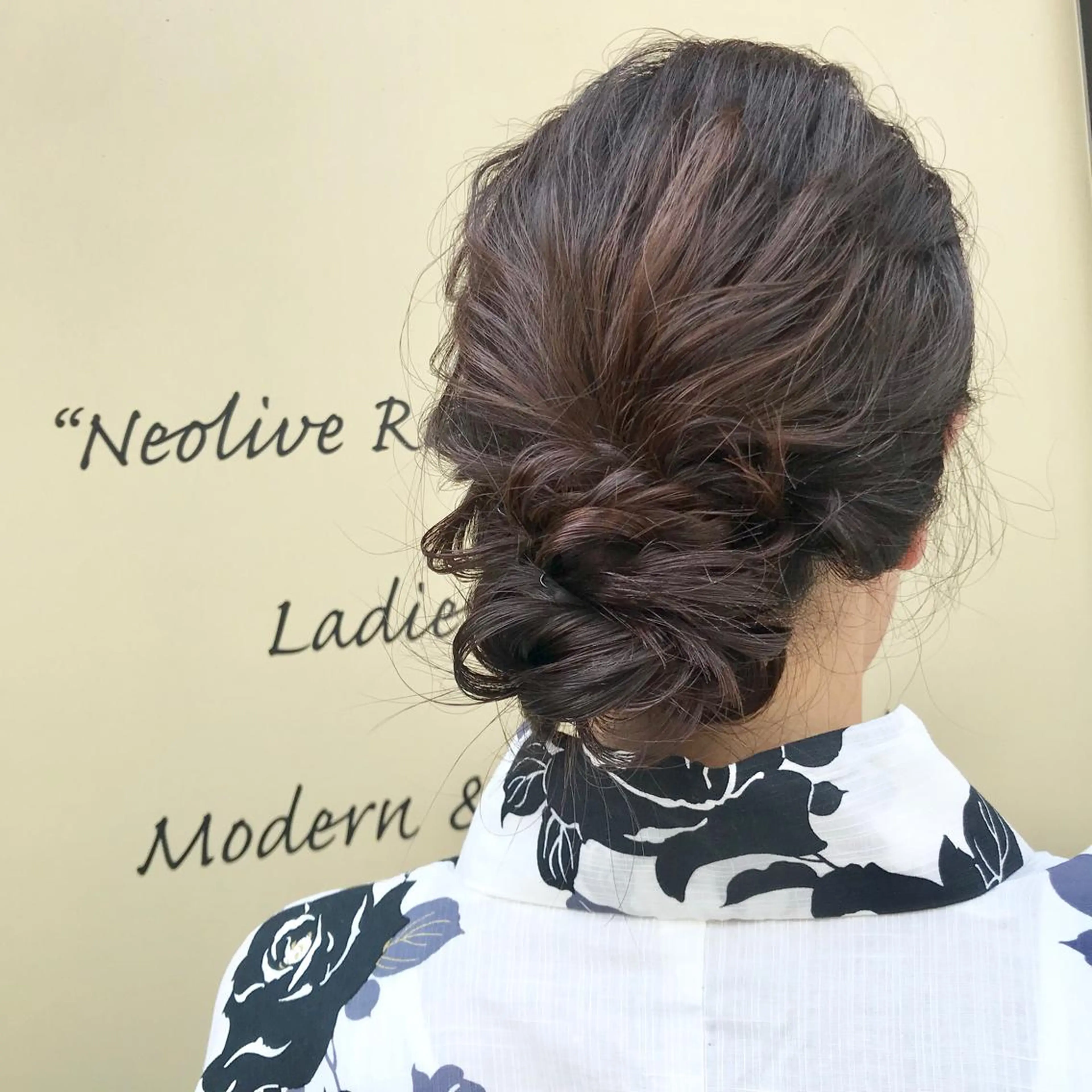 セミロング ヘアアレンジ スナコザワ レナのヘアスタイル