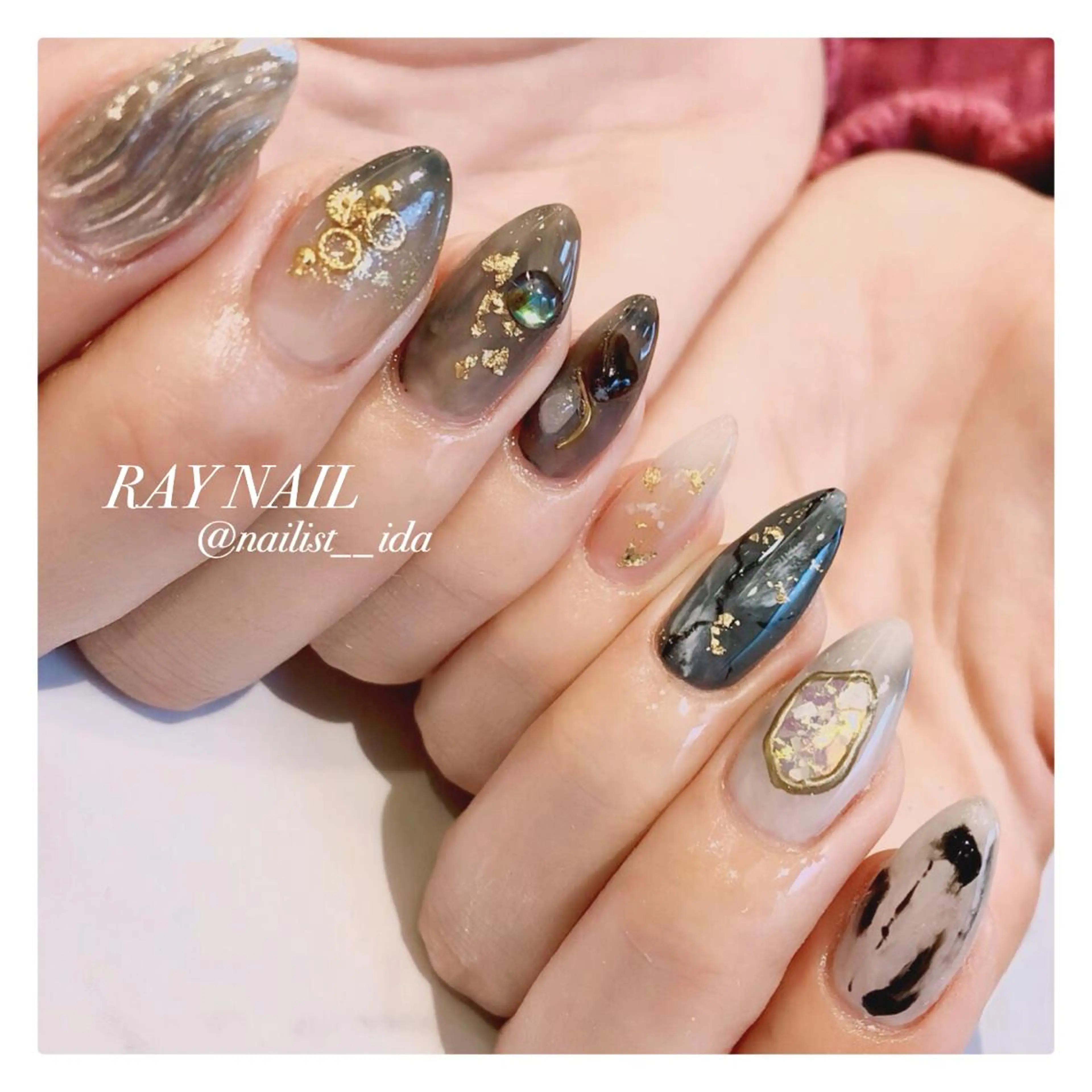 ネイル ニュアンスネイル Arowa 伊田のネイルデザイン