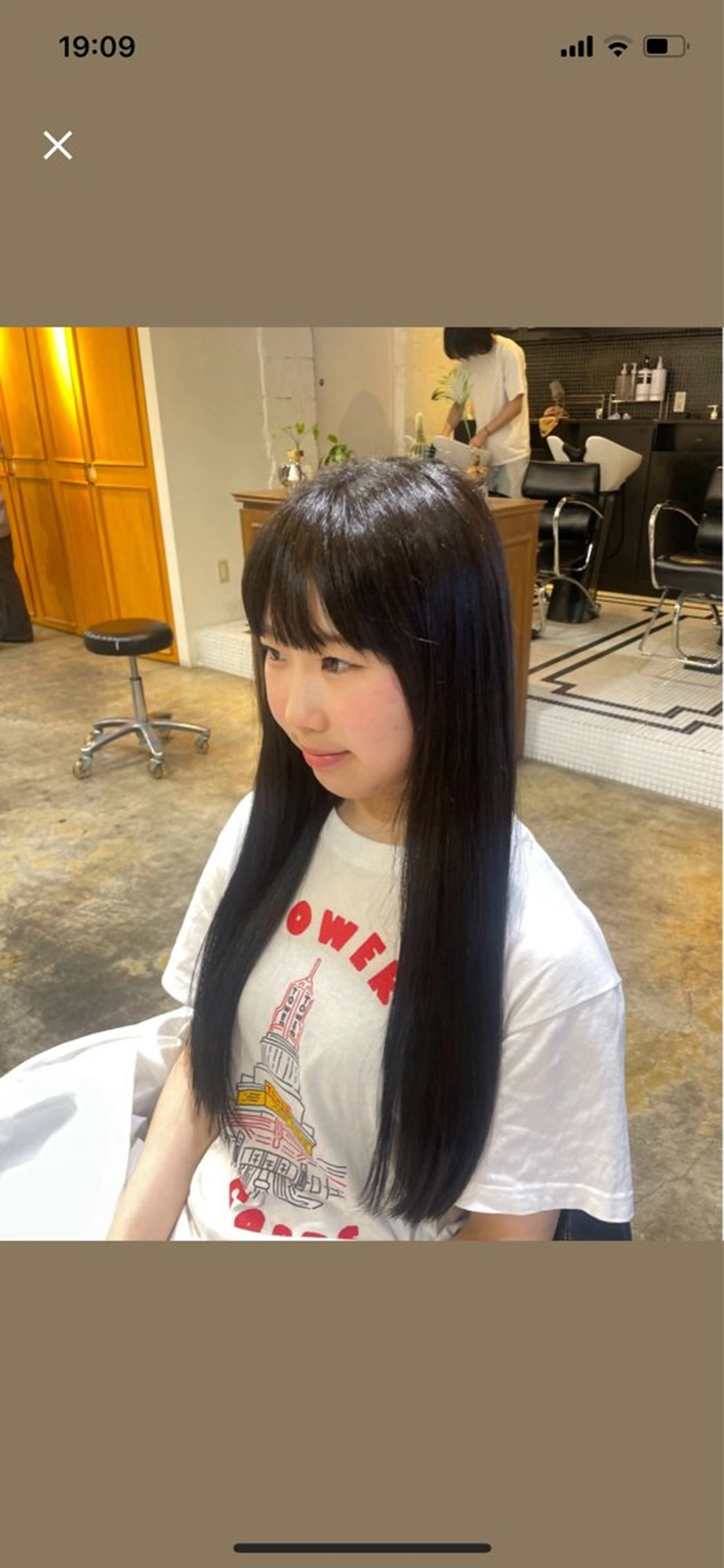 ロング カラー RIN/韓国ヘア レイヤーカットのヘアスタイル