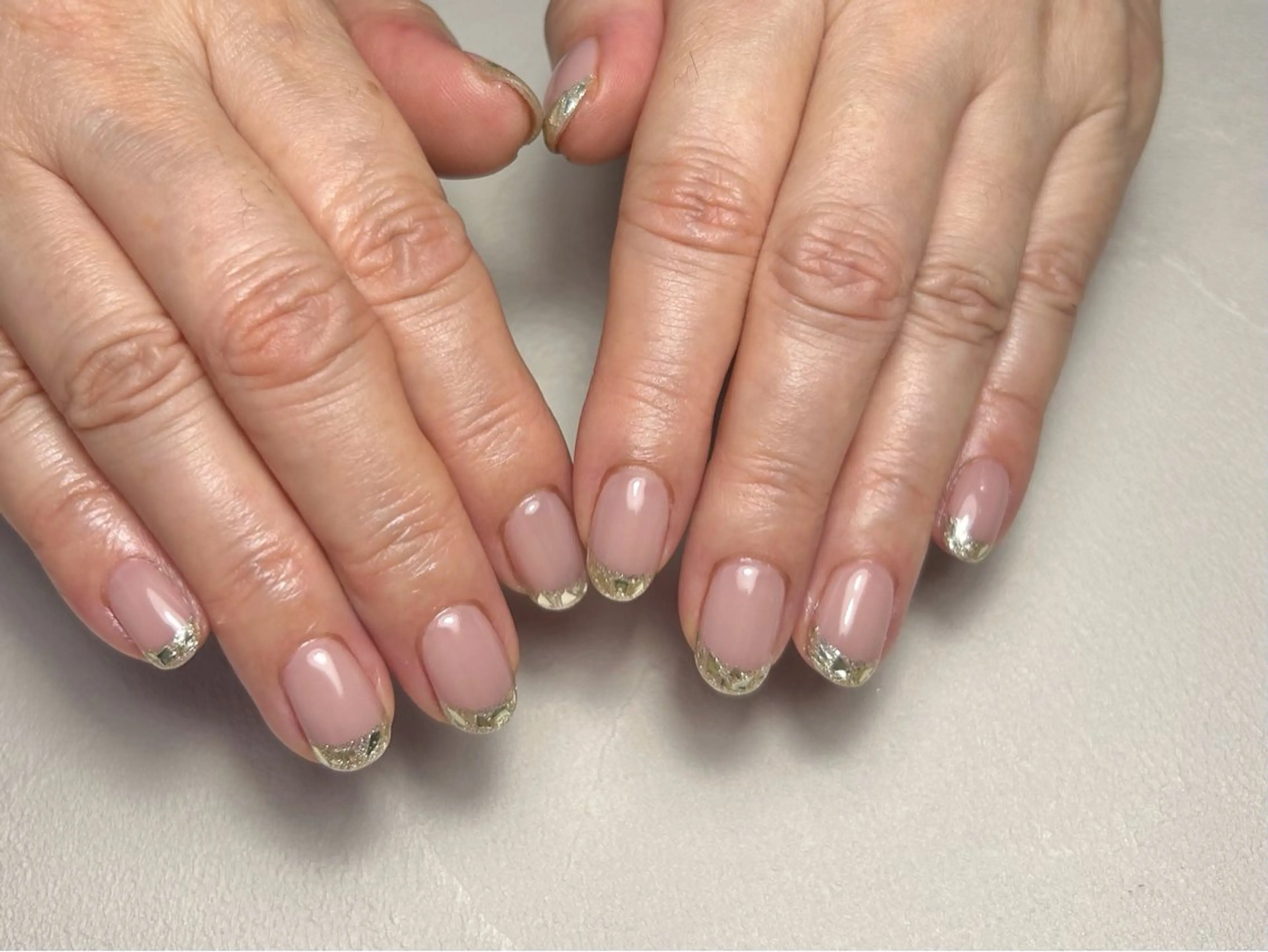 ネイル フレンチネイル ガラスフレンチ ハンドネイル esperer ［エスペレ六本木店］のネイルデザイン