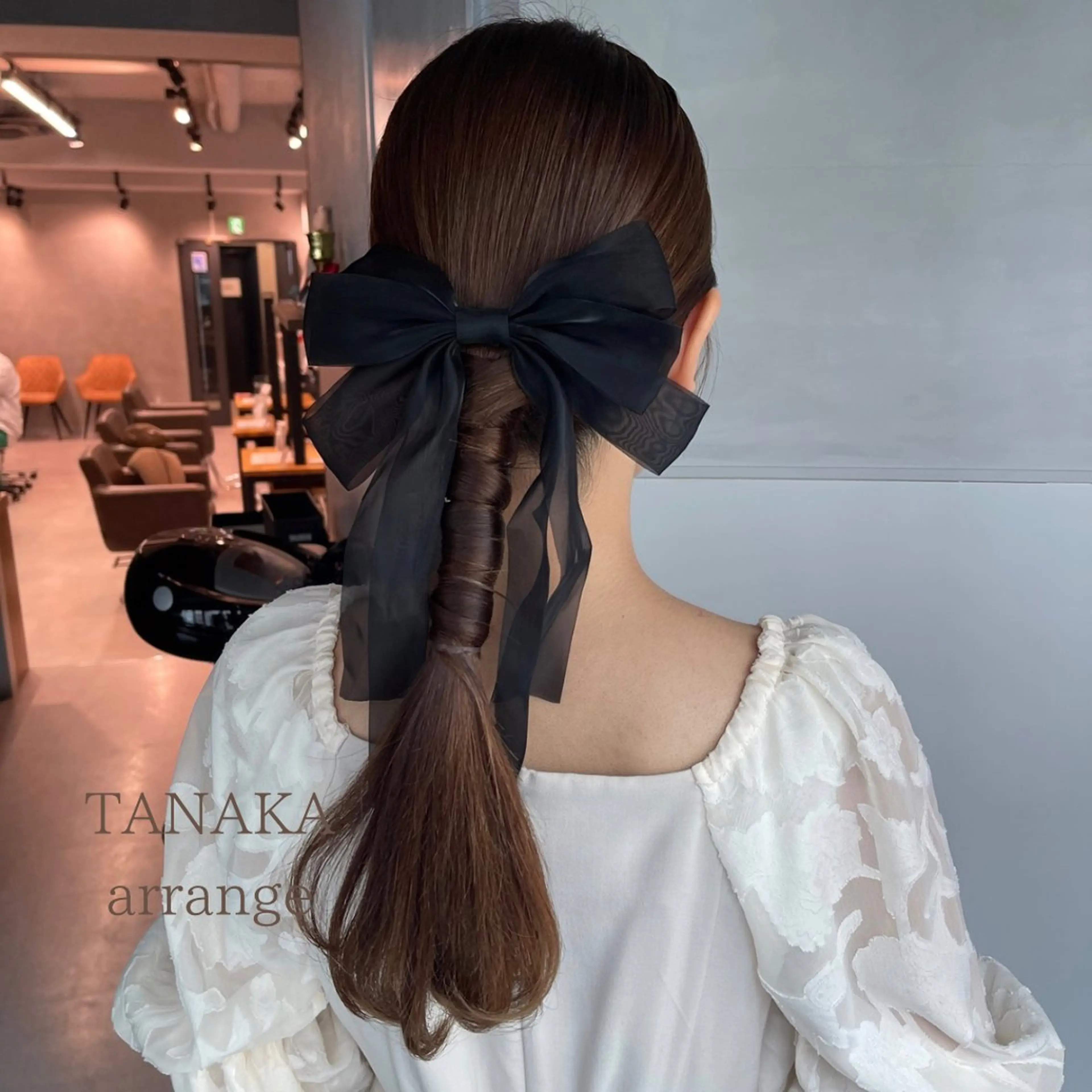 ヘアアレンジ ポニーテール 結婚式・ブライダル 卒業式のヘアスタイル ヘアセット charm《銀座》 ヘアセット/縮毛矯正のヘアスタイル