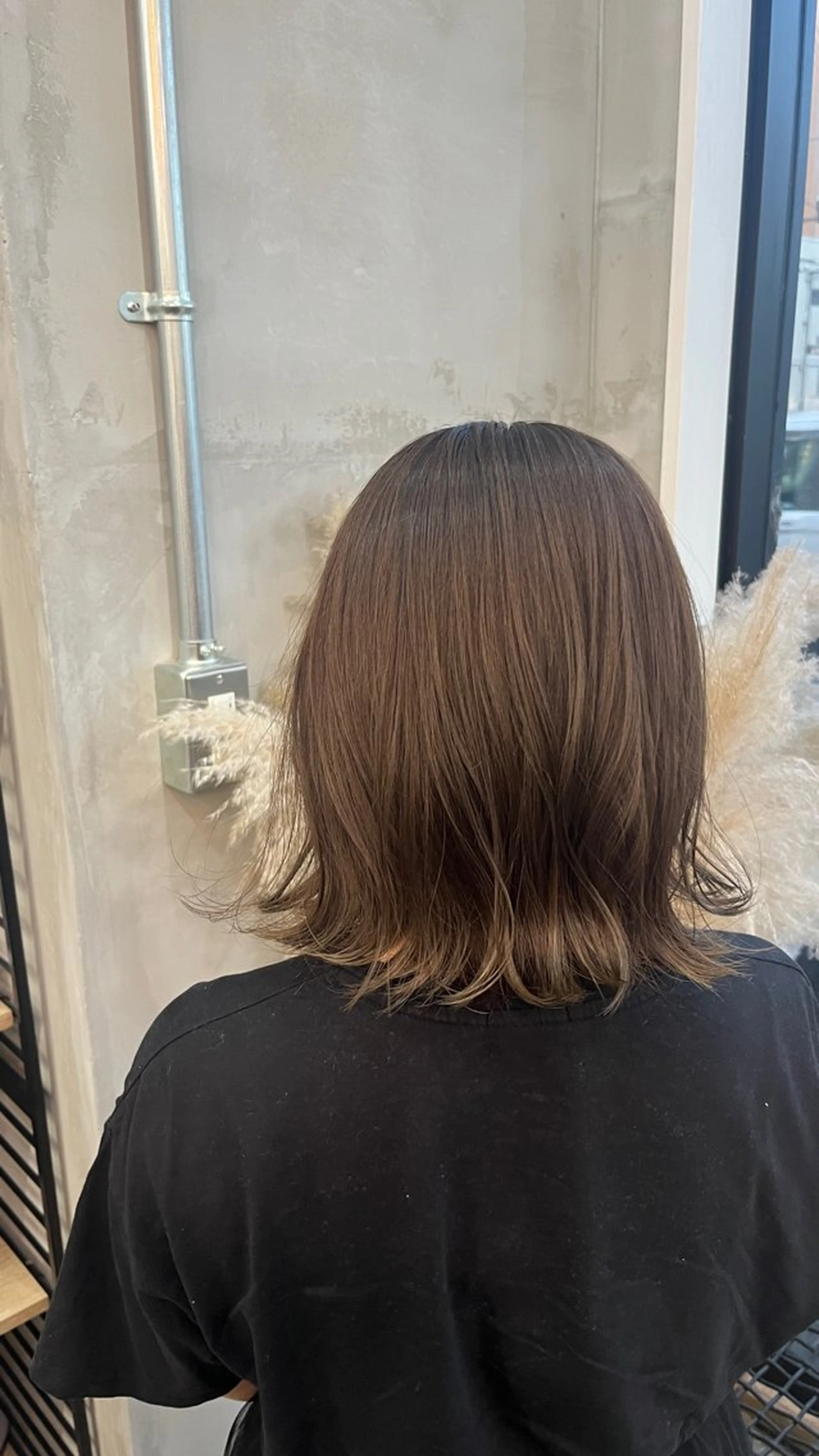 カラー ベージュカラー 田中 萌のヘアスタイル