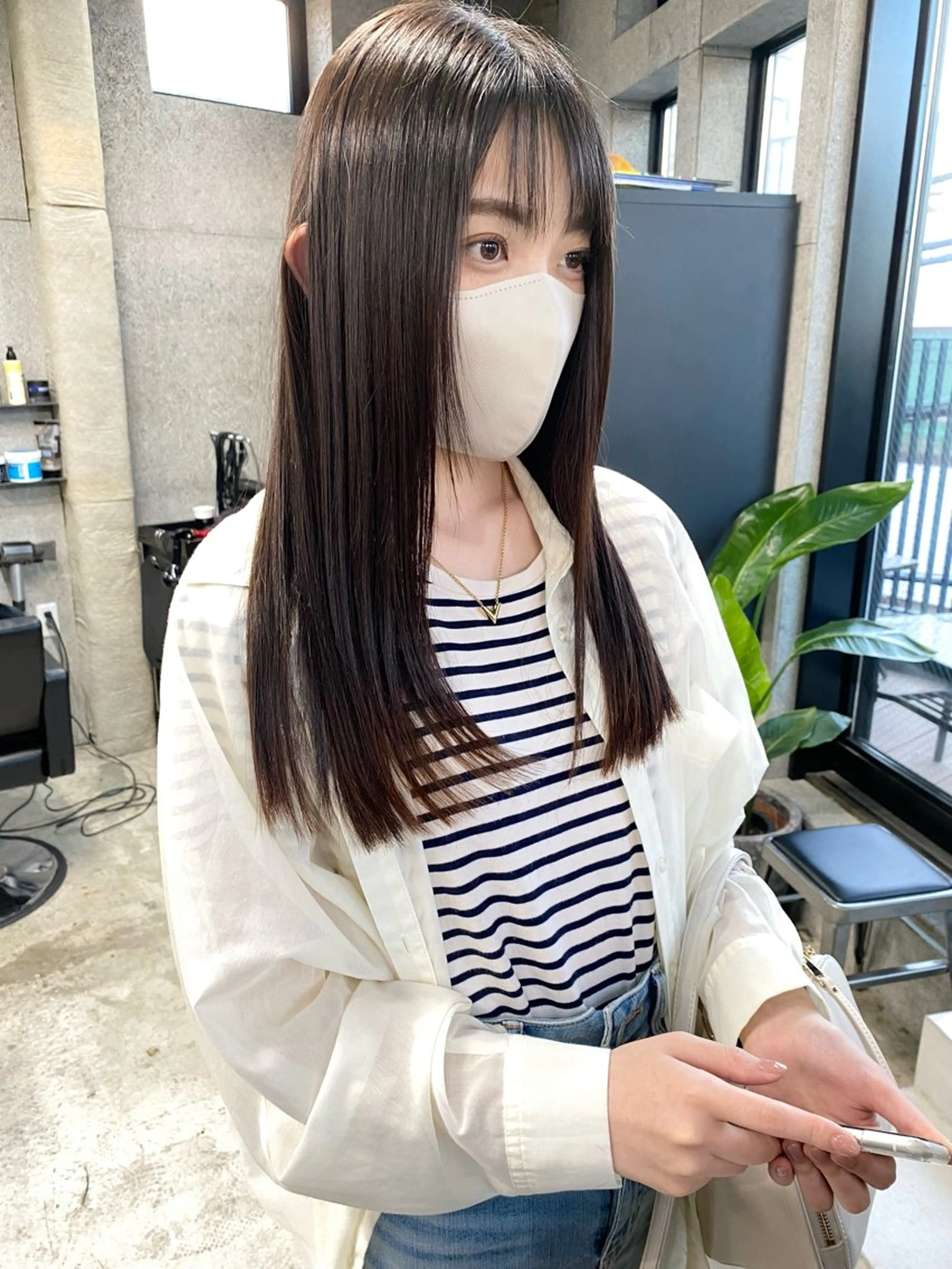 ロング カラー 髪質改善 縮毛矯正 カット トリートメント OVER→三軒茶屋 /縮毛矯正・髪質改善のヘアスタイル