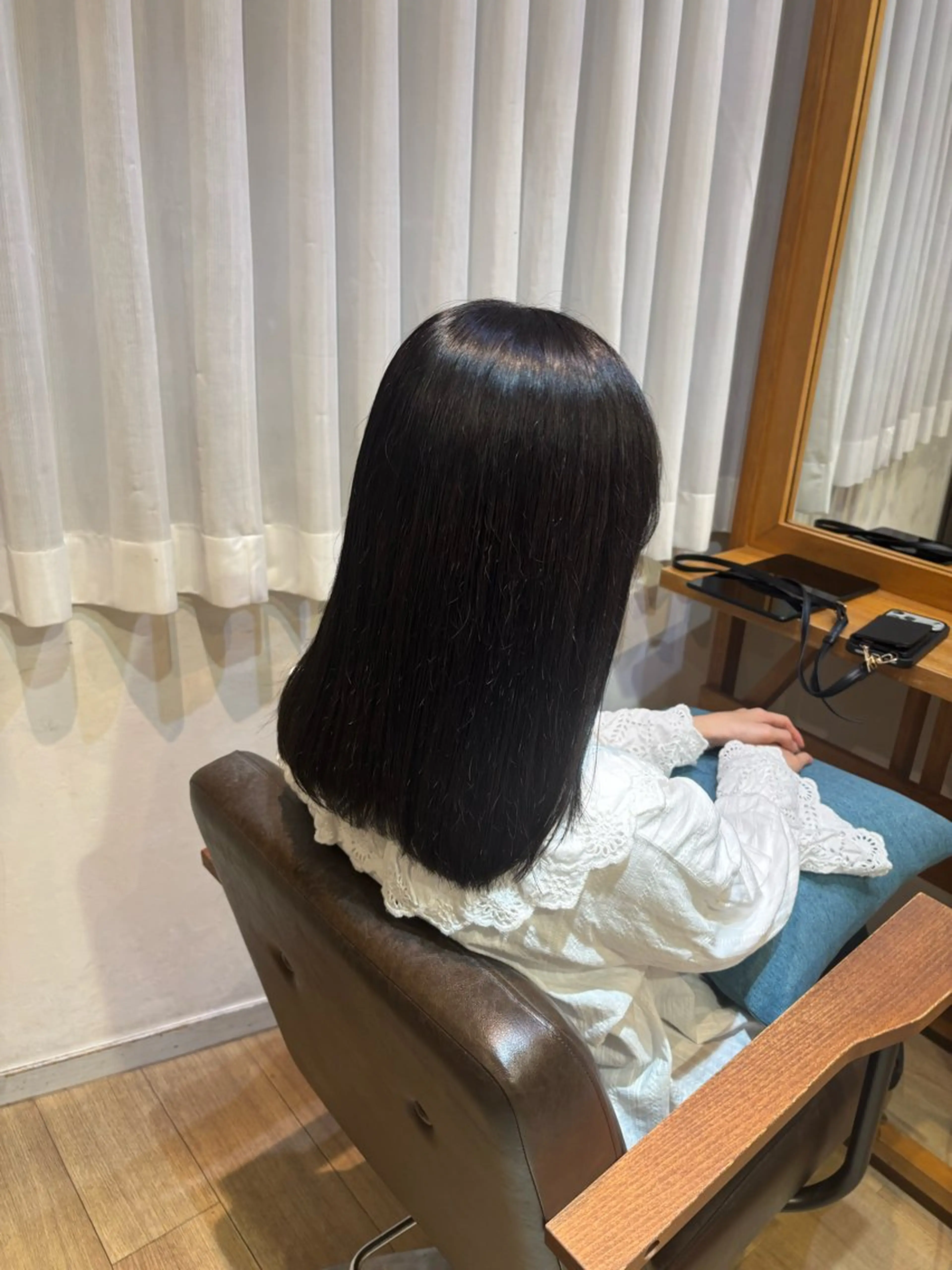 セミロング カラー トリートメント ヘッドスパ RINNO🌷艶髪/ 艶カラーのヘアスタイル