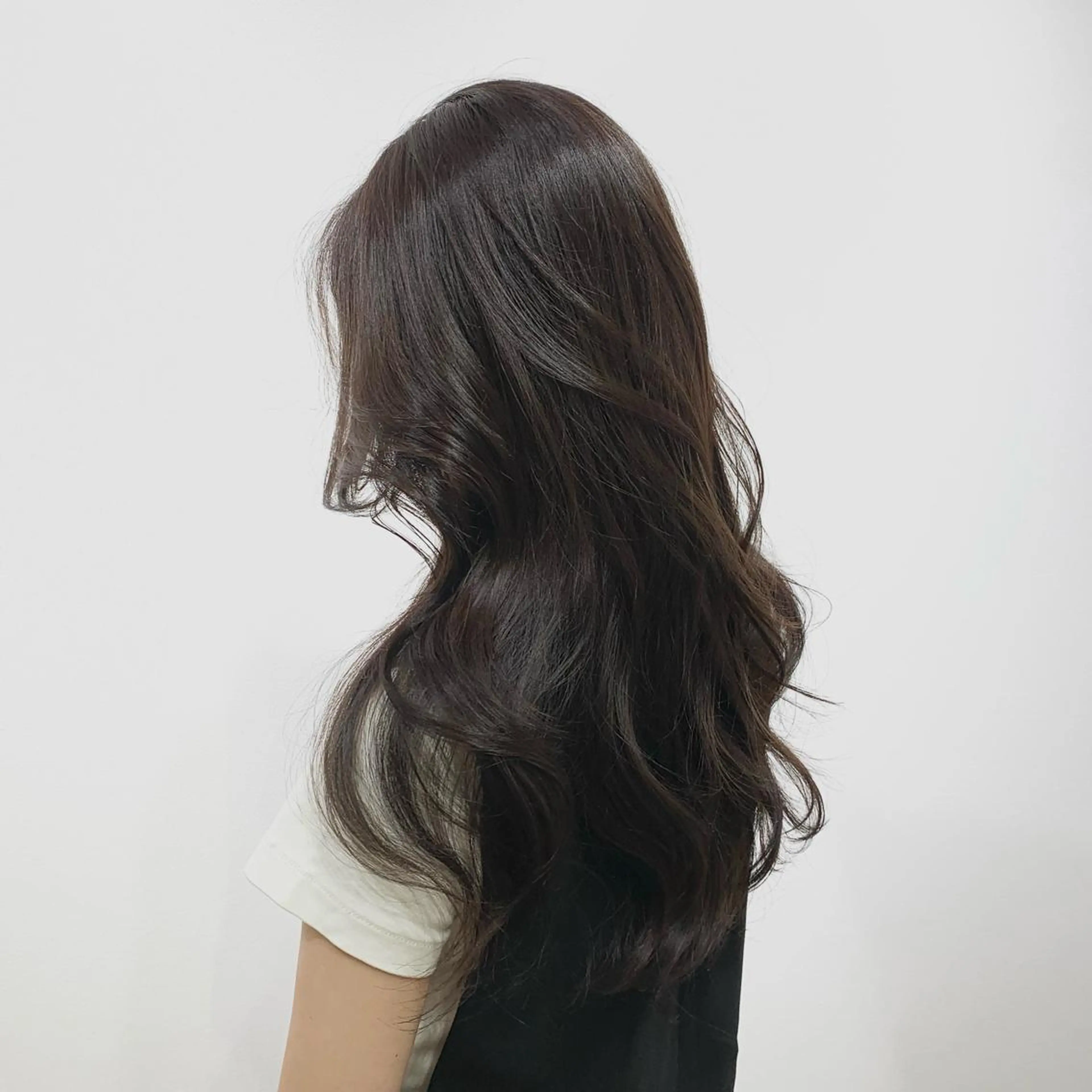 ロング カラー ヘアアレンジ キヨミ 韓国レイヤーカットのヘアスタイル