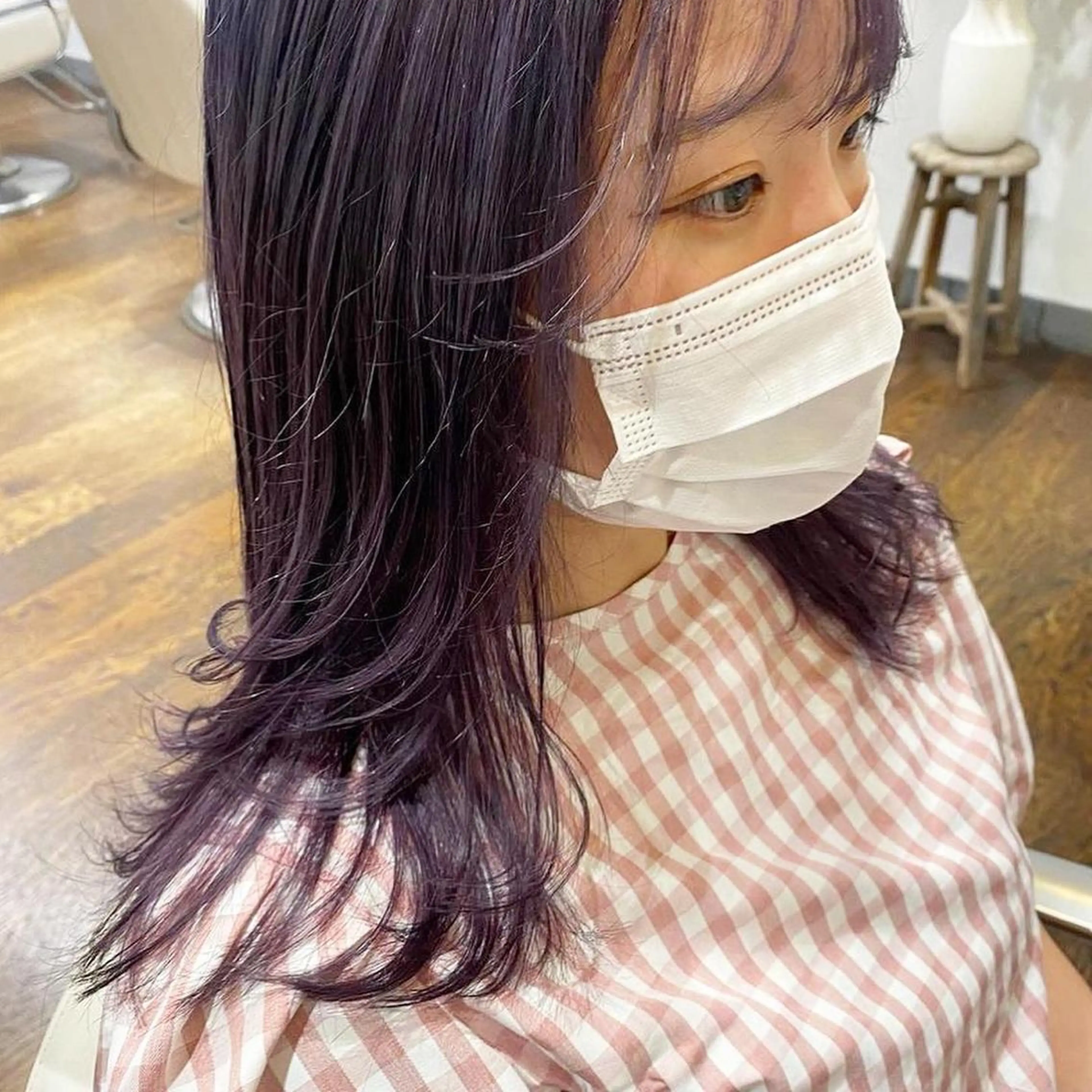ロング 中村 友香のヘアスタイル