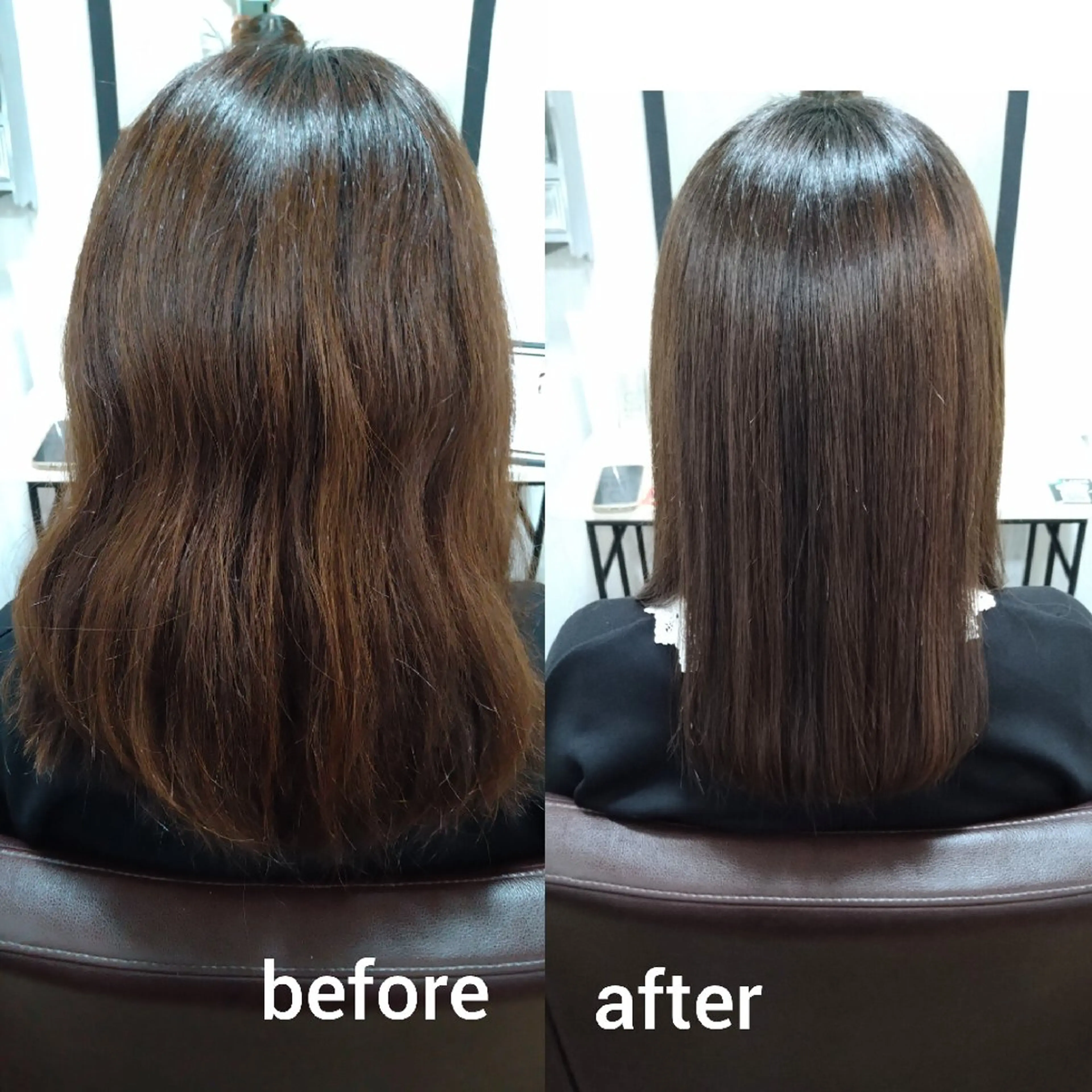 セミロング くせ毛 髪質改善 縮毛矯正 トリートメント 髪質改善専門美容師✨ 入江 幸江のヘアスタイル