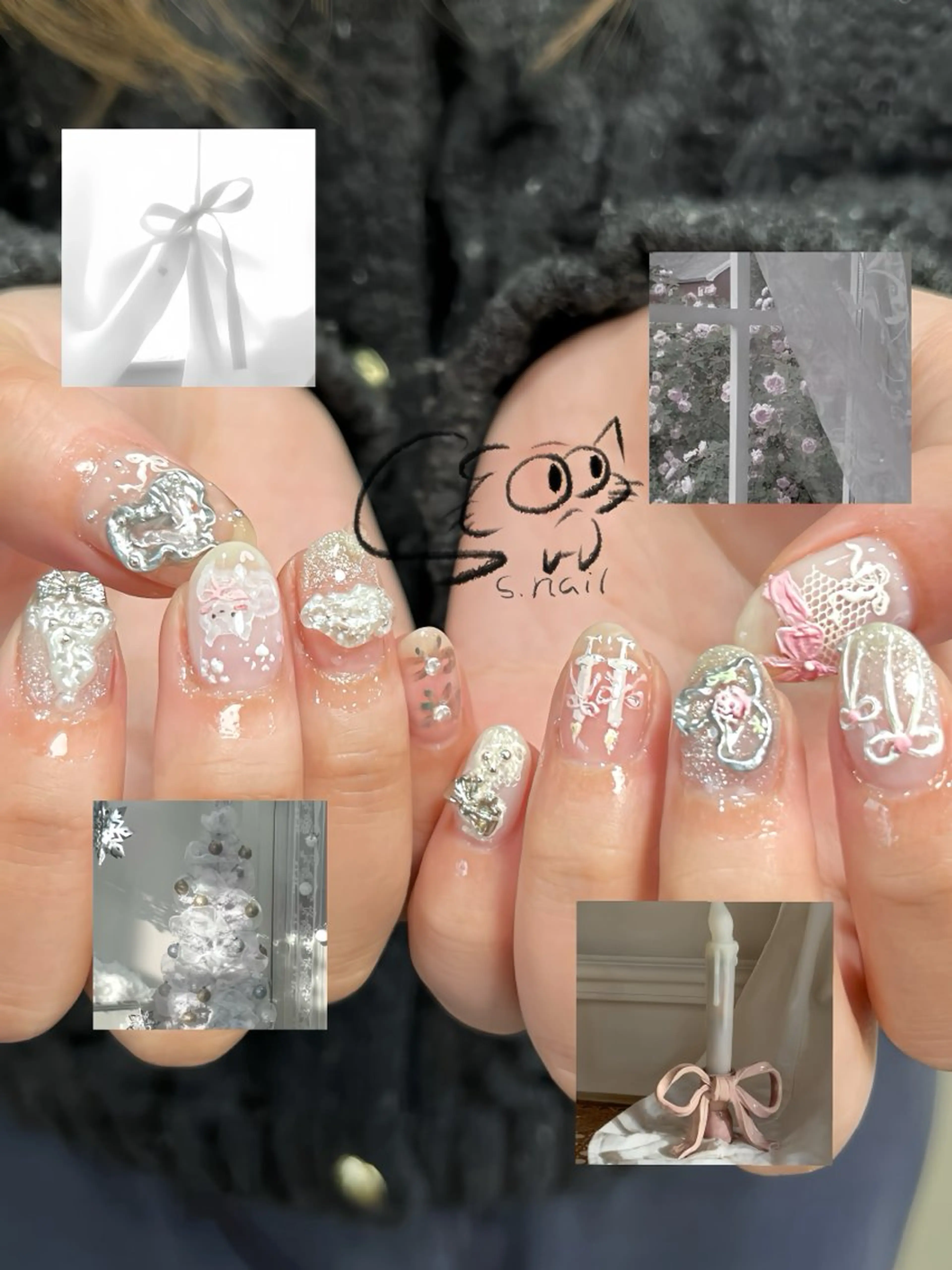 ネイル アートネイル チークネイル フレンチネイル グラデーション マグネットネイル ハンドネイル S.nail所属・S.nail _のネイルデザイン