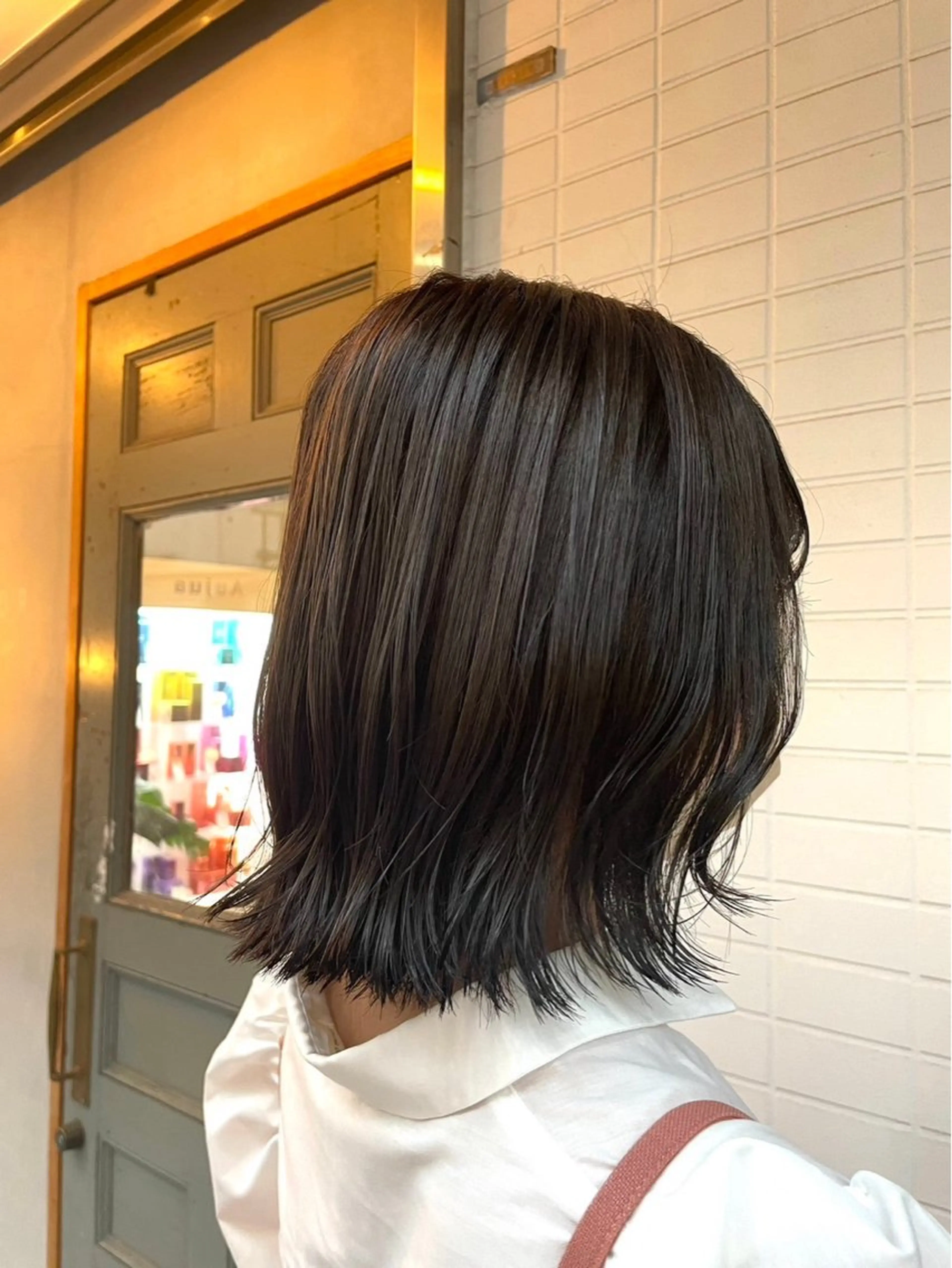 ミディアム カラー 比嘉 蓮のヘアスタイル