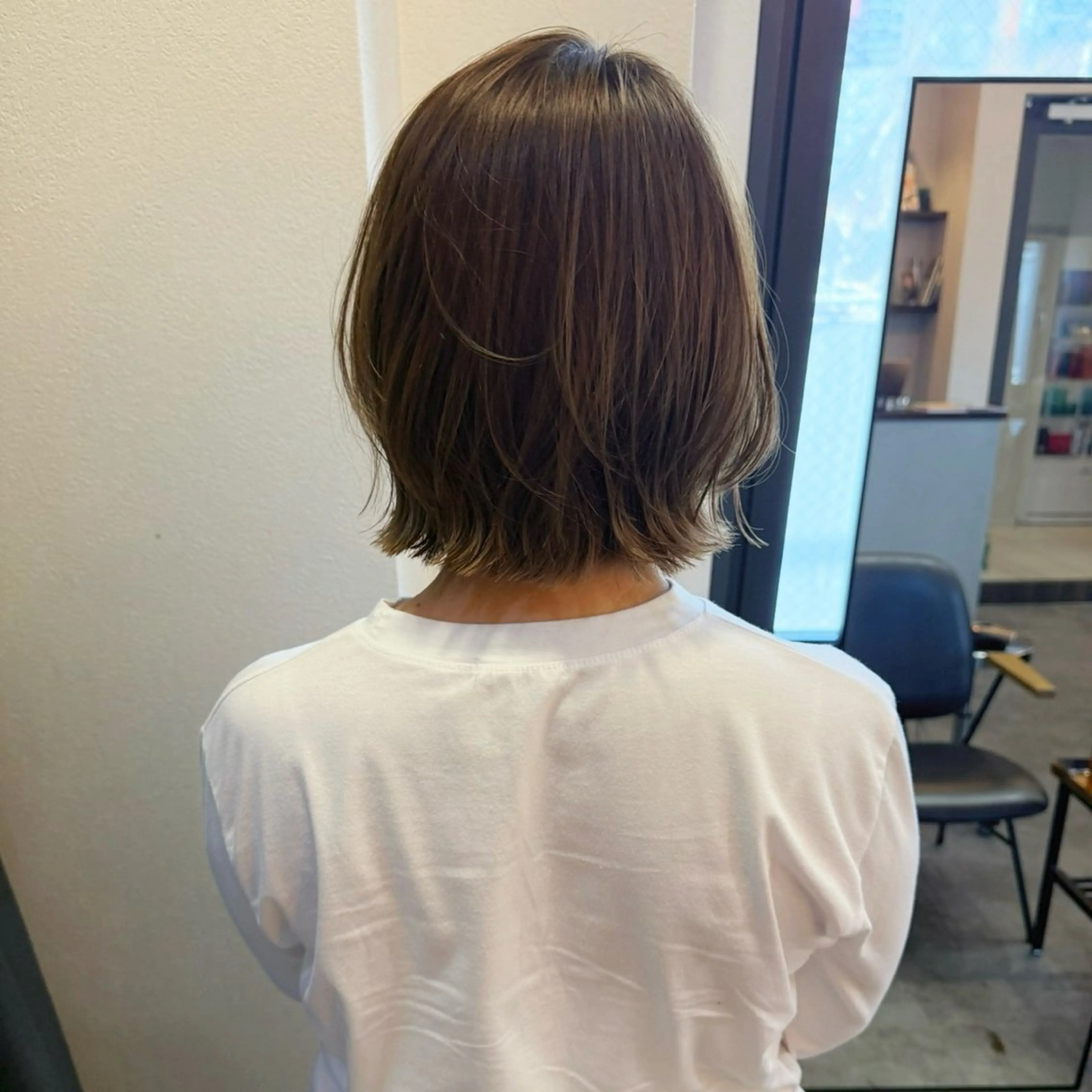 ミディアム ボブレイヤー ボブ くびれヘア レイヤーカット ボブレイヤー/くびれ ヘア/タイラユリ🍋のヘアスタイル