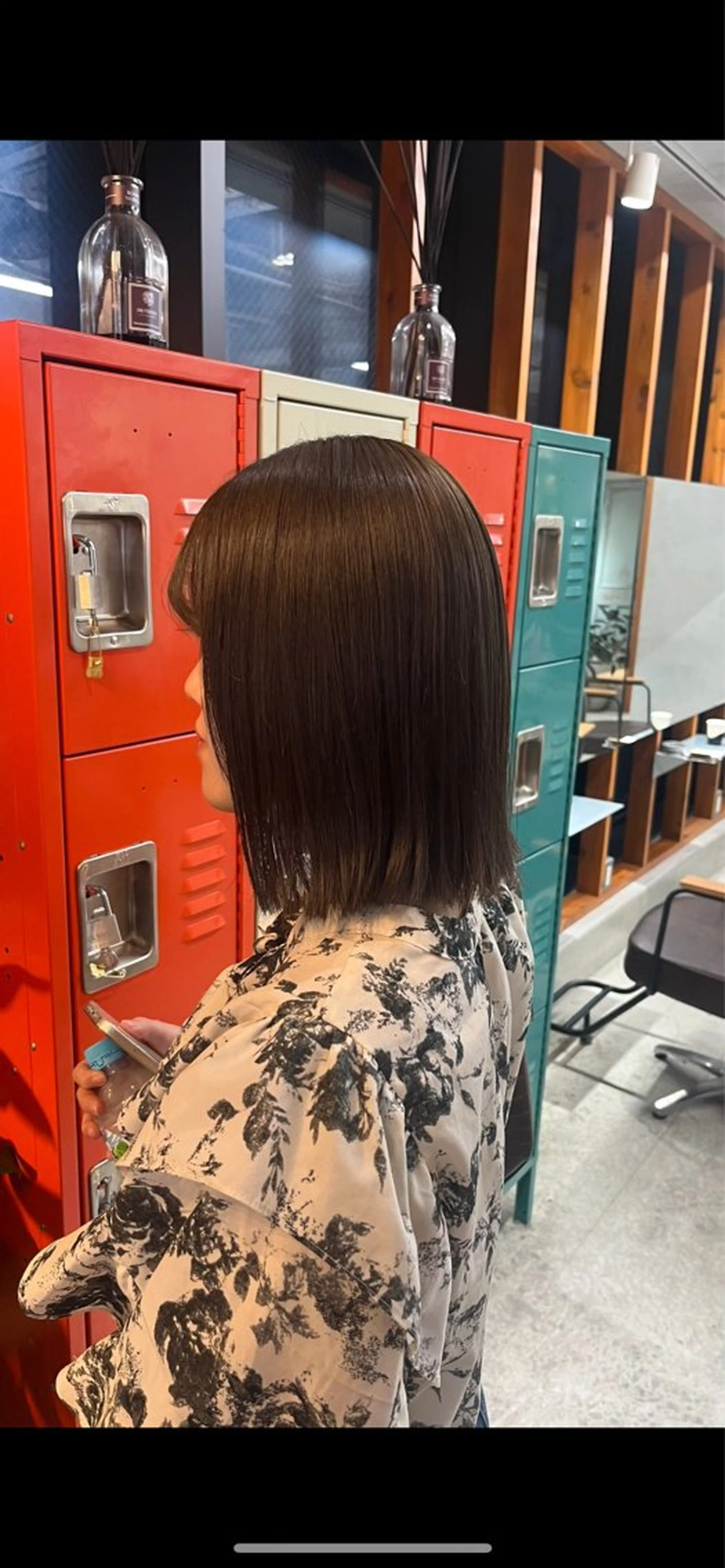 カラー ベージュカラー オリーブベージュ ヘアカラー トリートメント ヘアセット 北川 茉奈のヘアスタイル