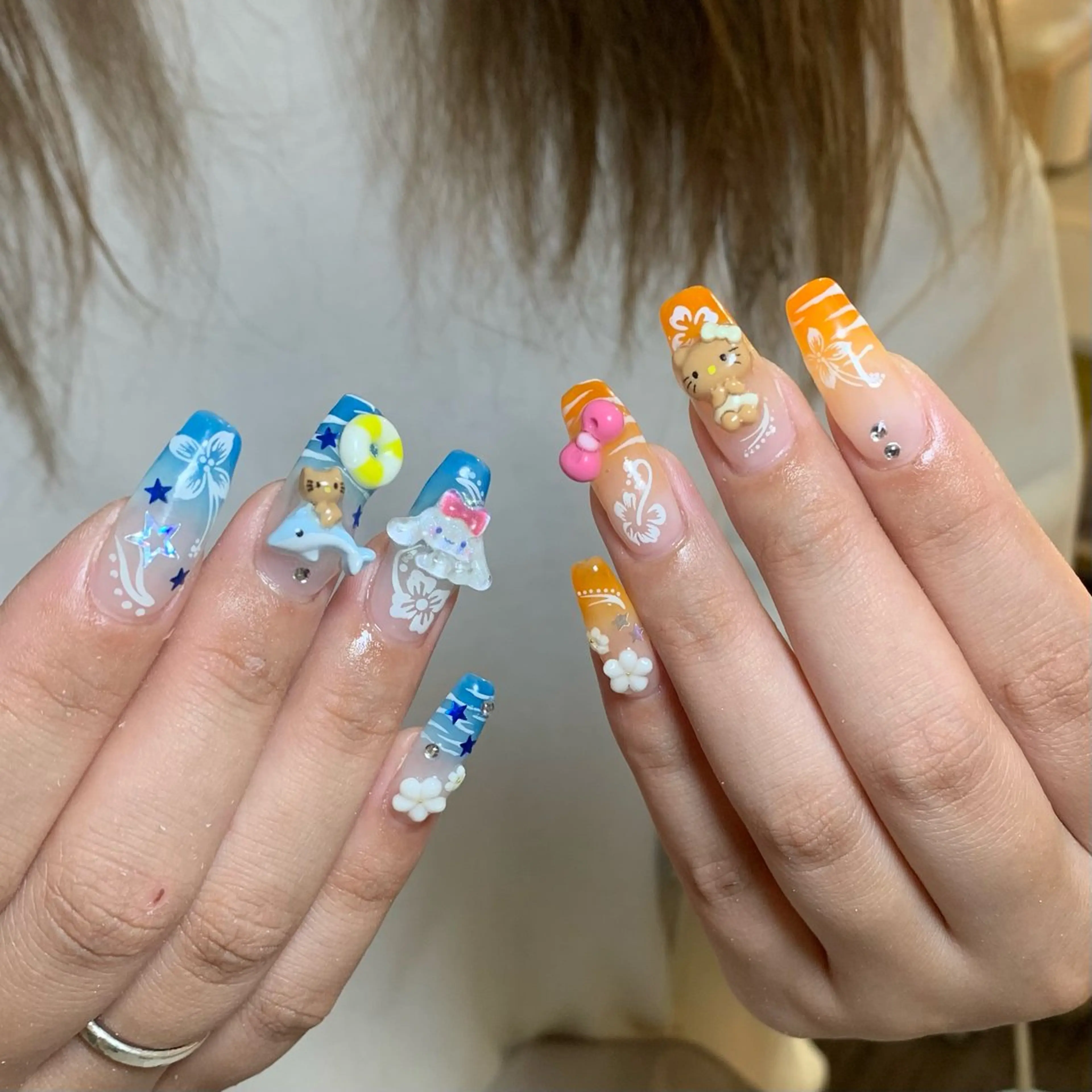 ネイル 0203ムニムサン 💙Harukaのネイルデザイン