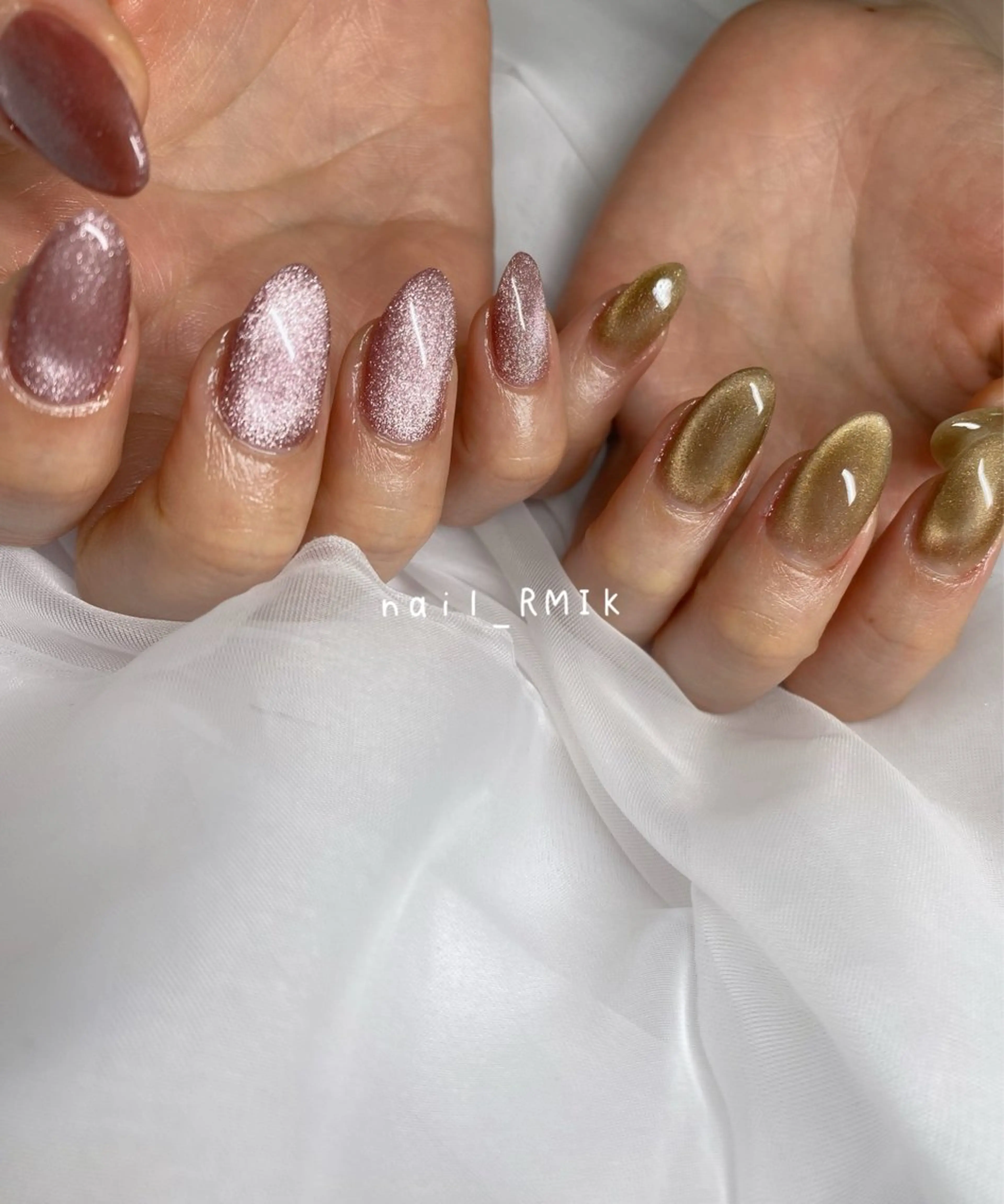 ネイル ジェルネイル マグネットネイル ハンドネイル nailsalon RMIKのネイルデザイン