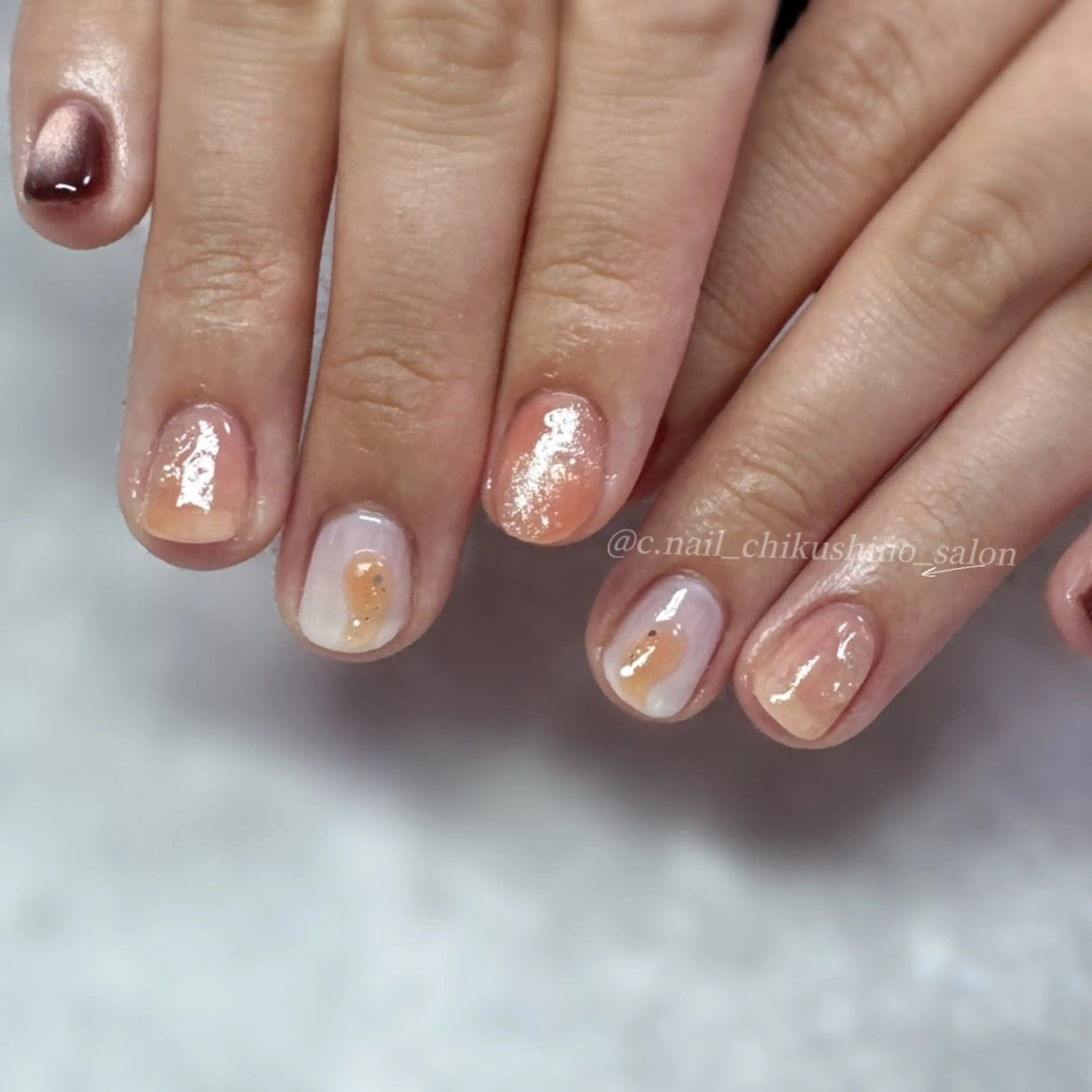 ネイル 持ち込み C.Nail &Eye筑紫駅のネイルデザイン