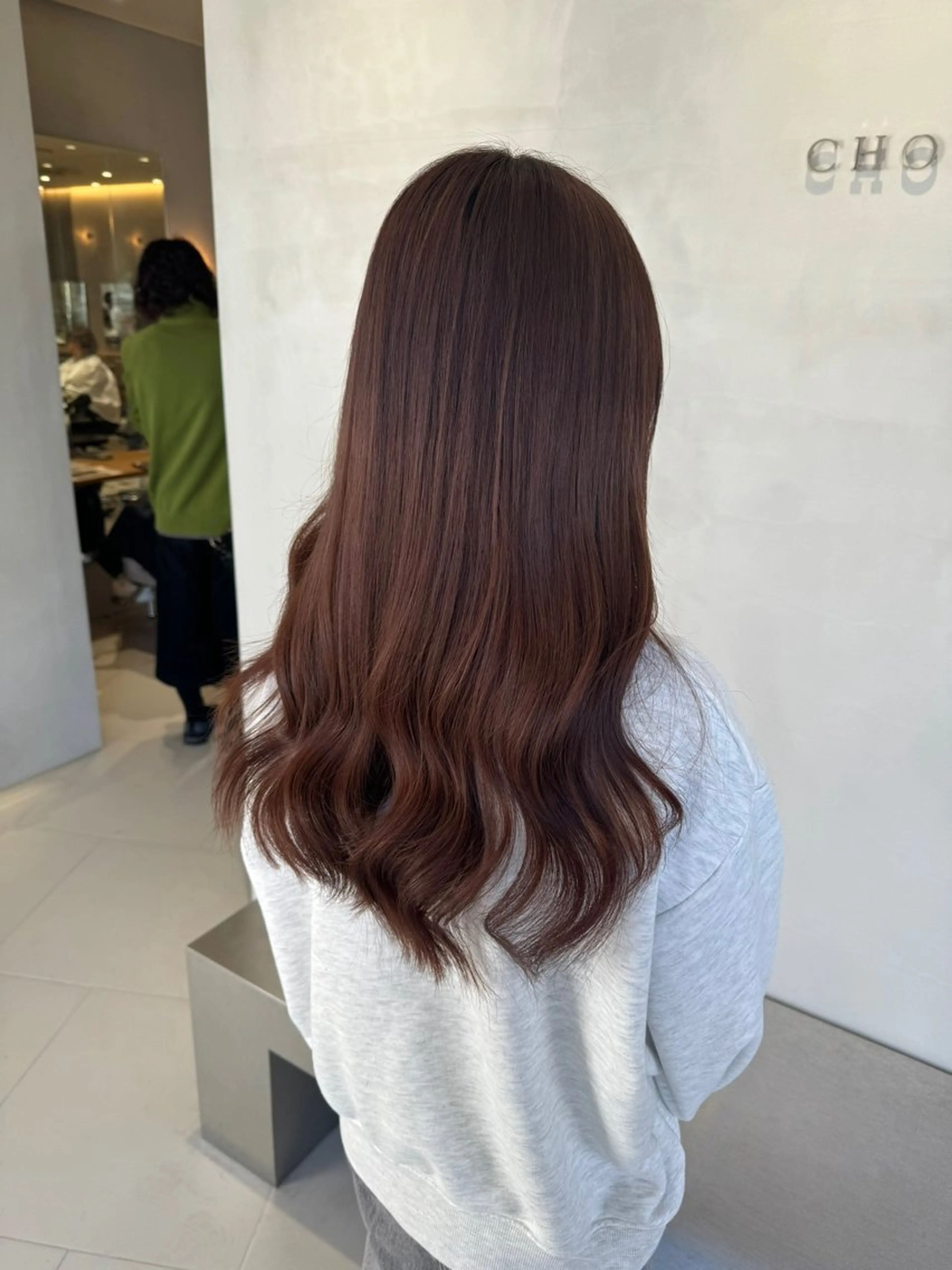 ロング ピンクブラウン ヘアカラー ✨🩵波多野 来実🩵✨のヘアスタイル