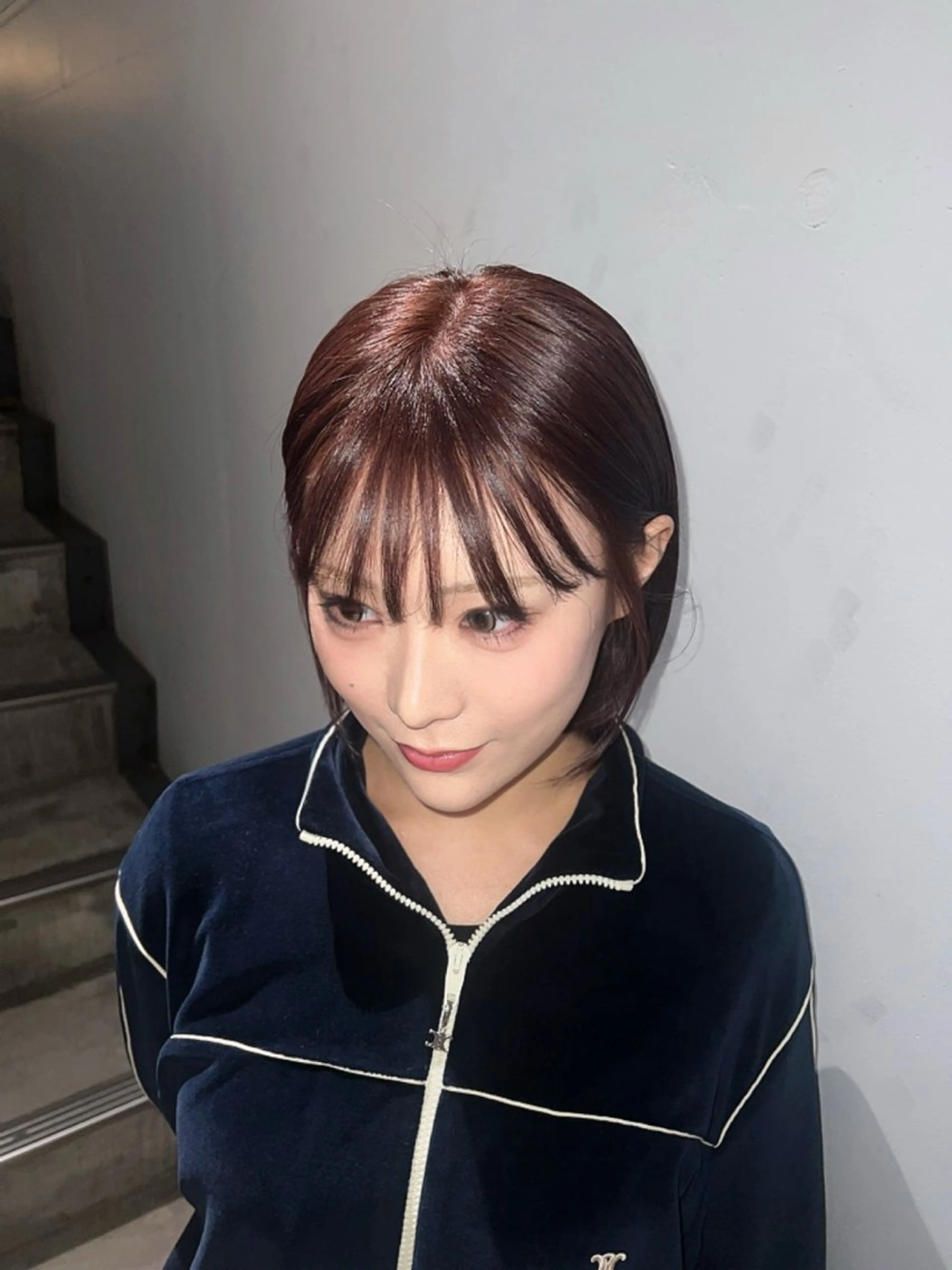 ミディアム カラー ブリーチ カシス Rohe by deco所属・楓^・◦・🎀^ ブリーチモデル募集中のヘアスタイル