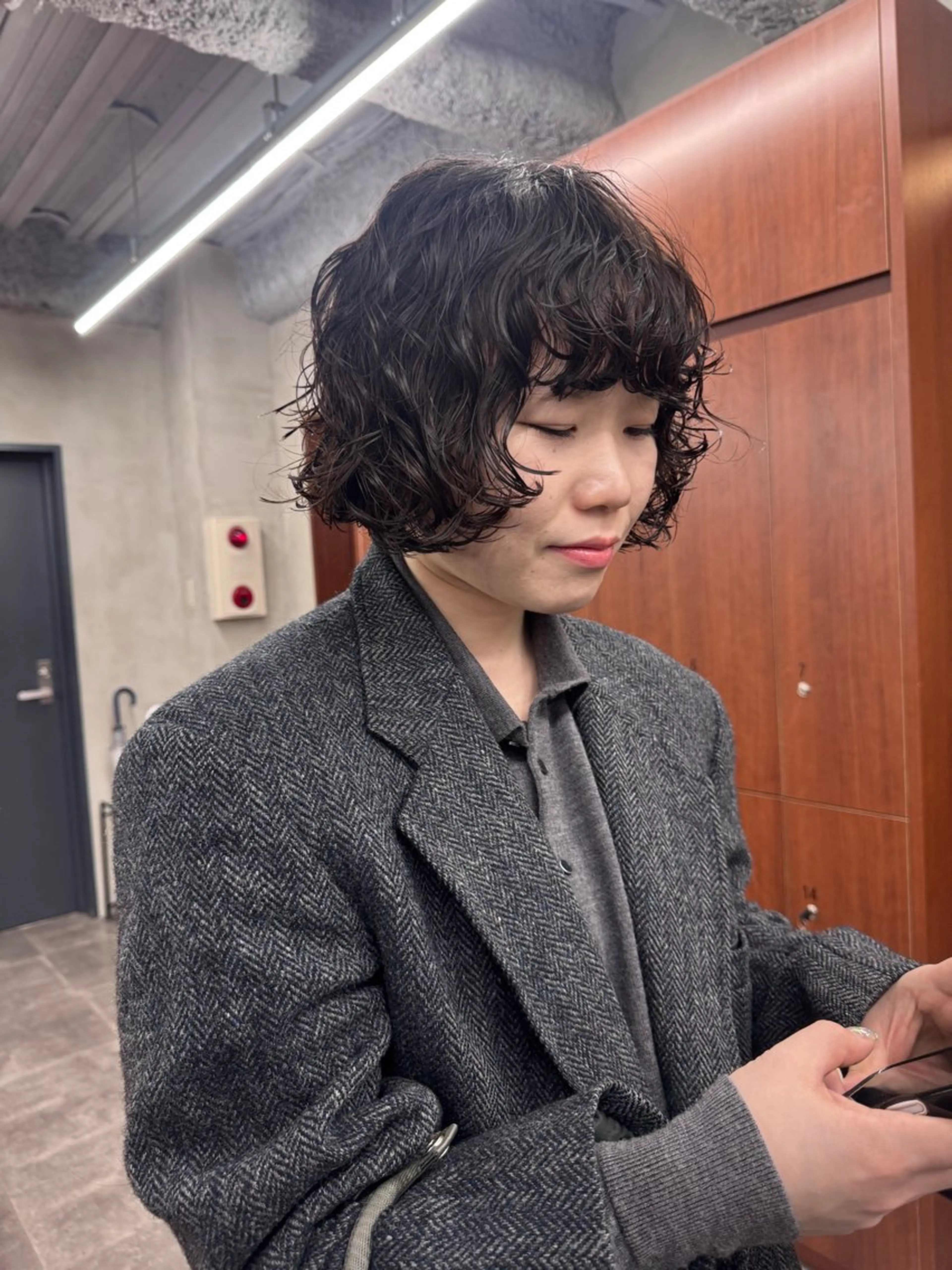 ショート カラー パーマ カット ヘアカラー パーマ トリートメント 鎌田健/パーマ ボブ/レイヤー/のヘアスタイル