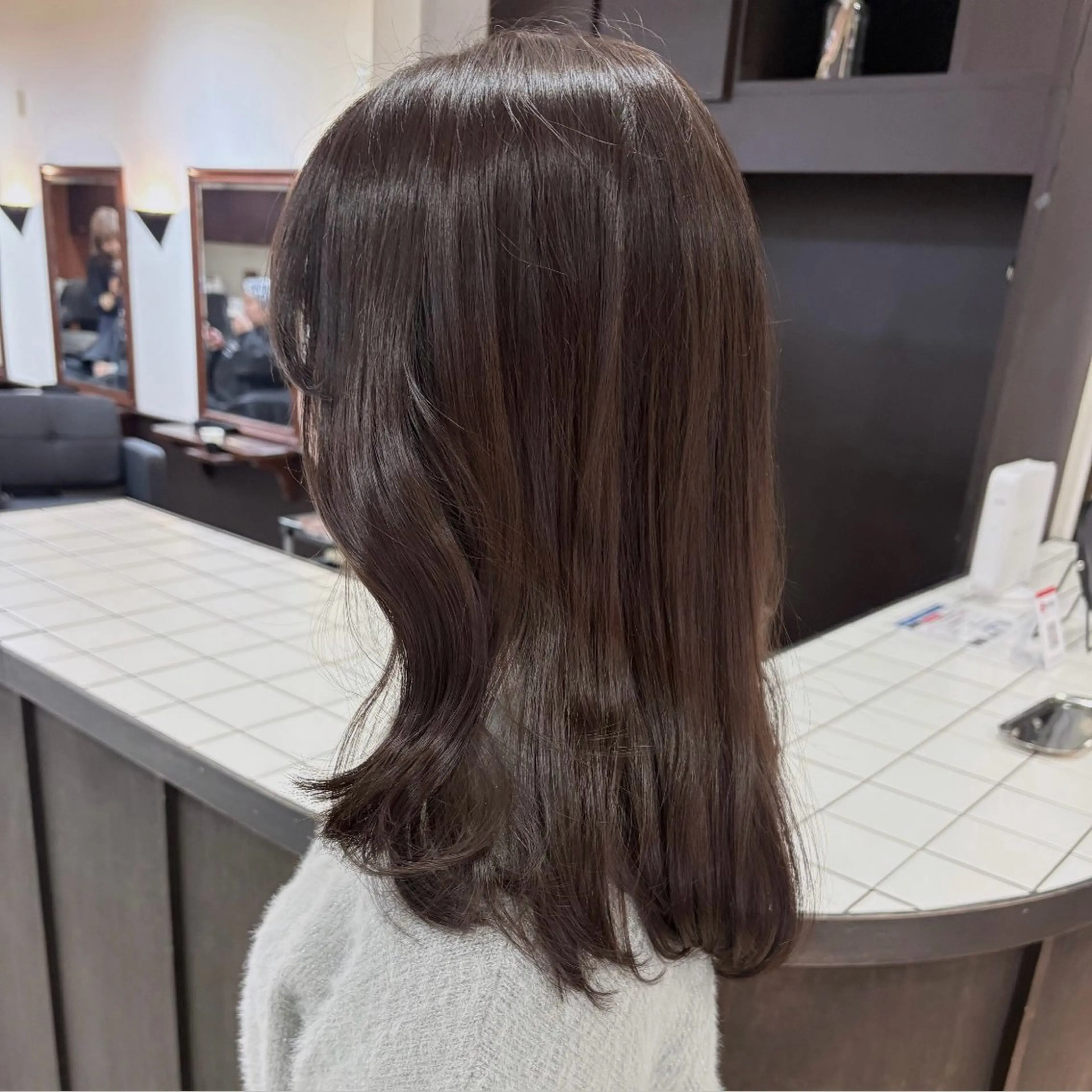 ミディアム カラー 透明感カラー カット ヘアカラー SHICUNE /ミホのヘアスタイル