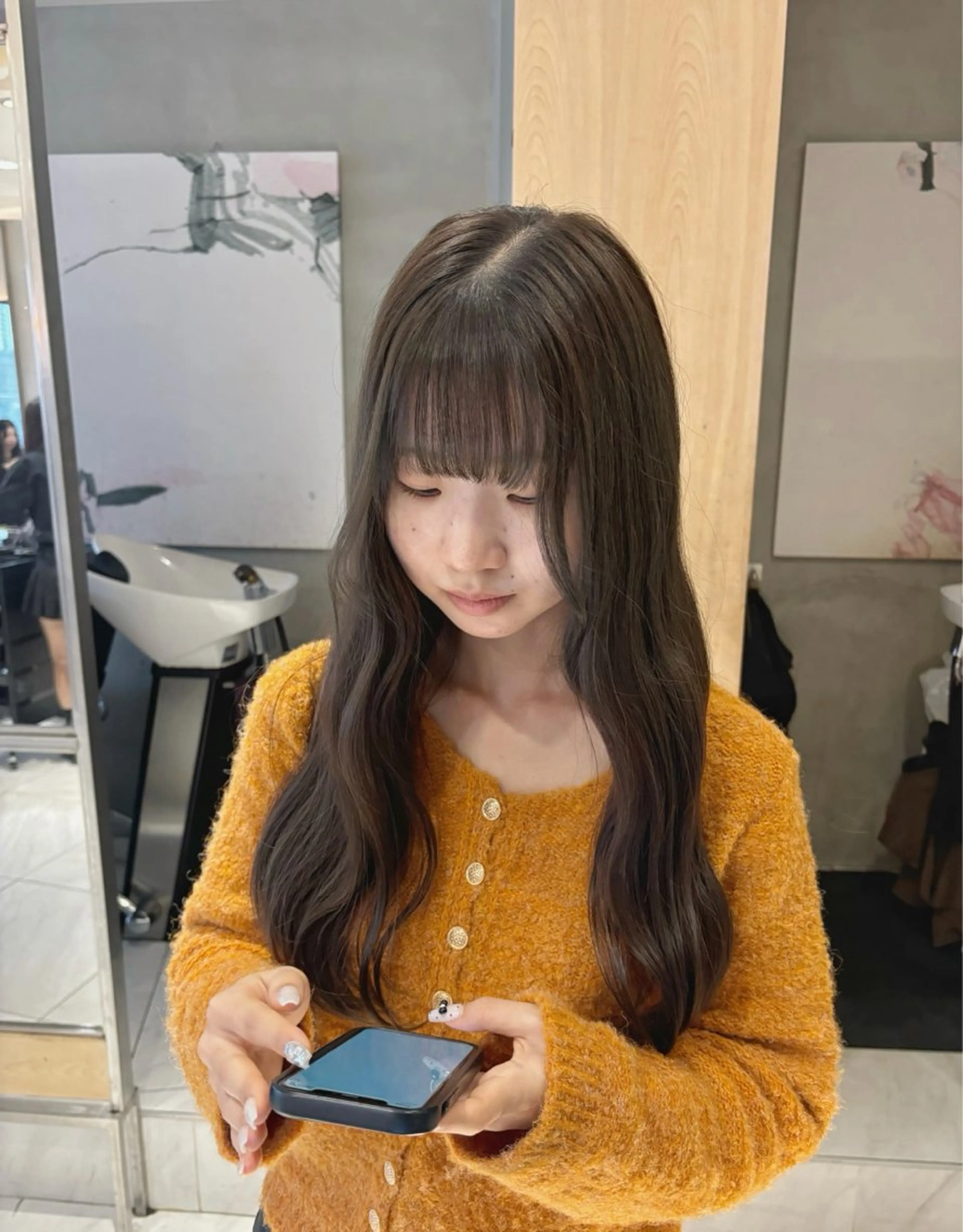 ロング カラー ヘアアレンジ ブリーチ ダブルカラー ブリーチなしカラー ヘアカラー 艶髪/レイヤーカット 🐣misakiのヘアスタイル